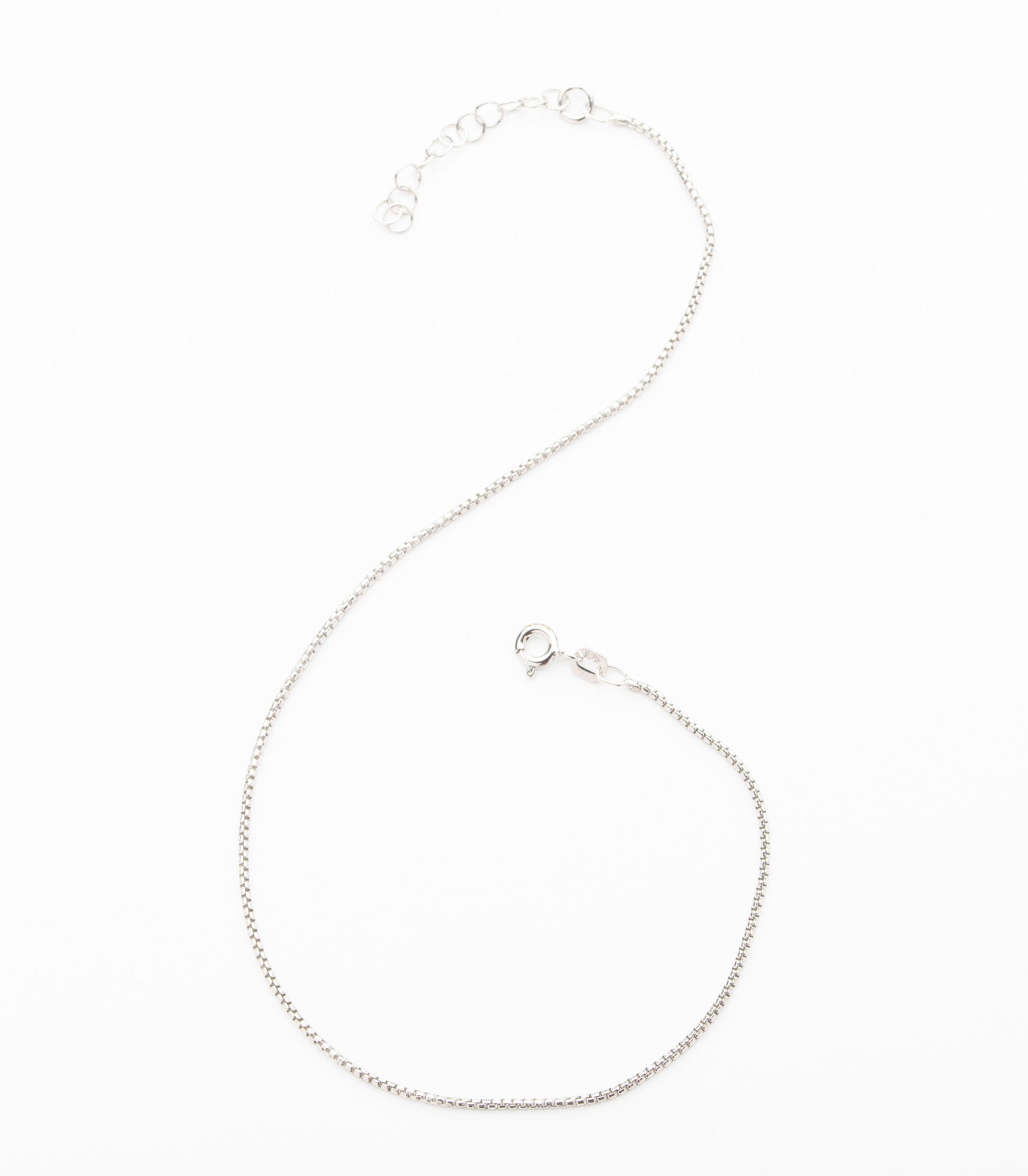 Classic Chain Anklet (Silver)