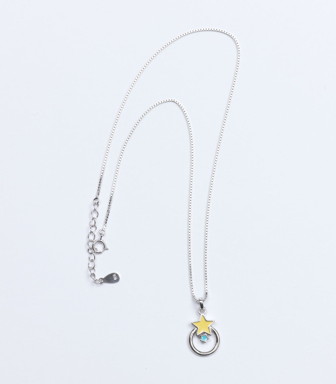 Dual Star Necklace (Silver)