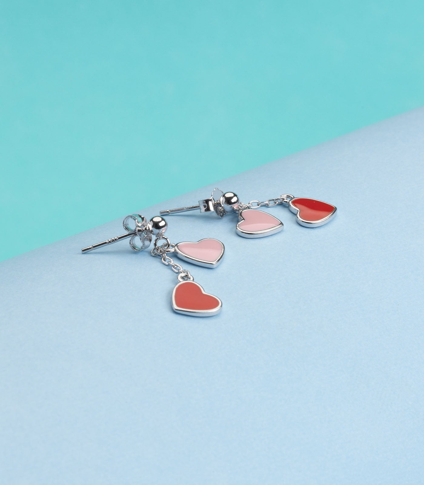 Dual Heart Tops (Silver)