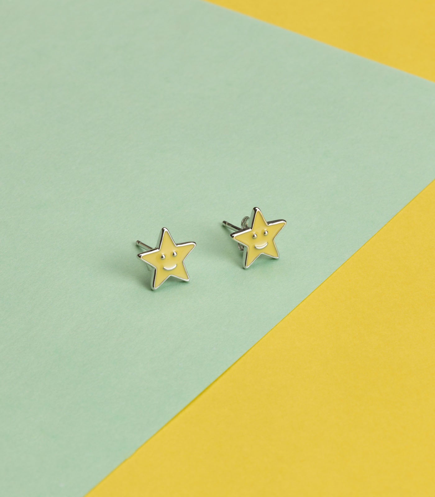 Yellow Star Tops (Silver)