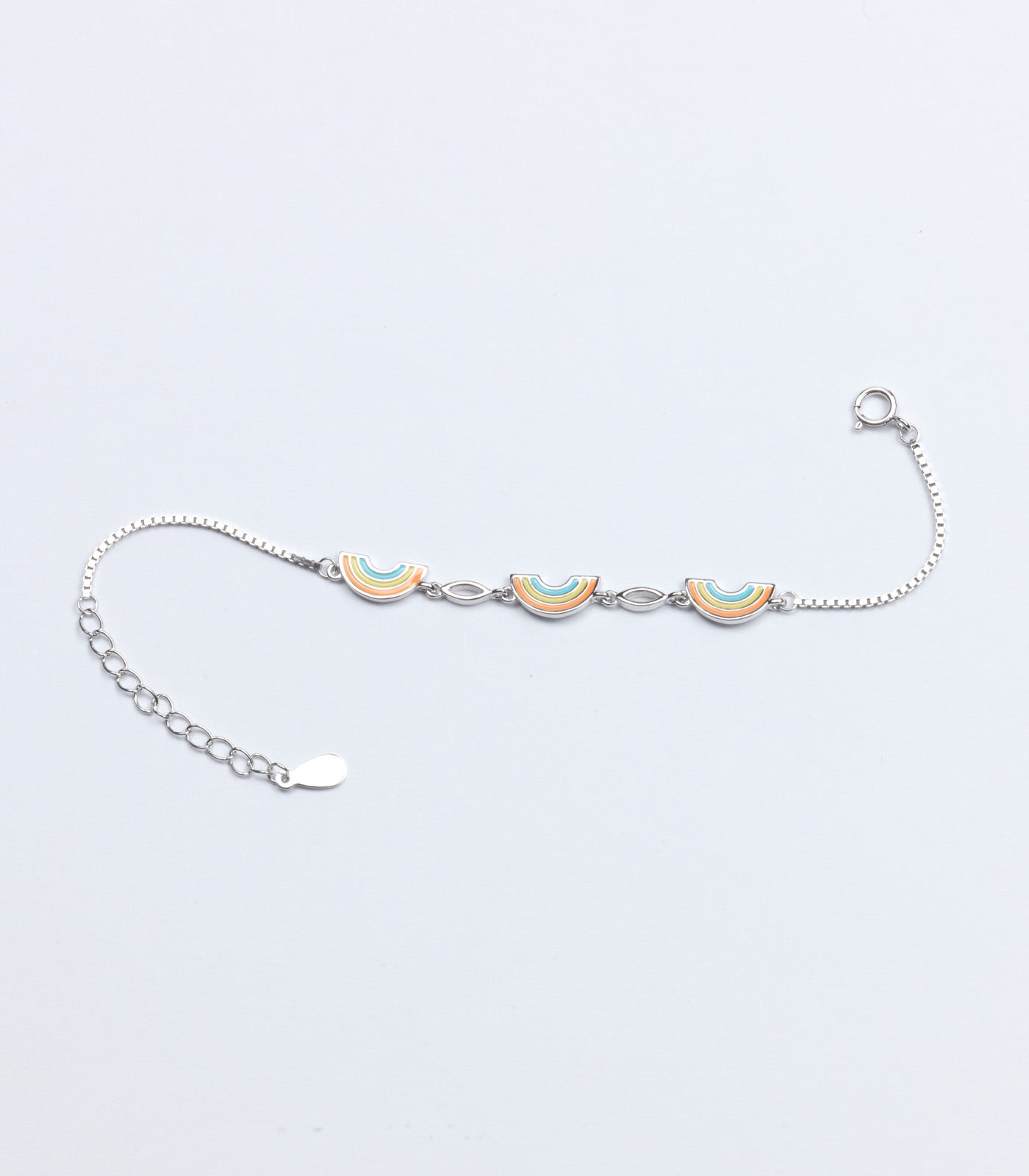 Rainbow Bracelet (Silver)