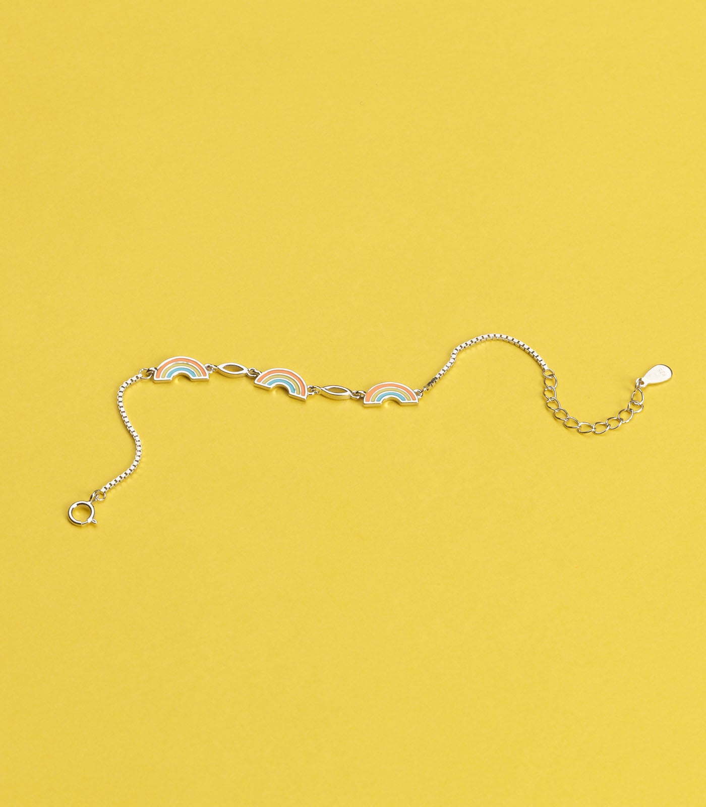 Rainbow Bracelet (Silver)