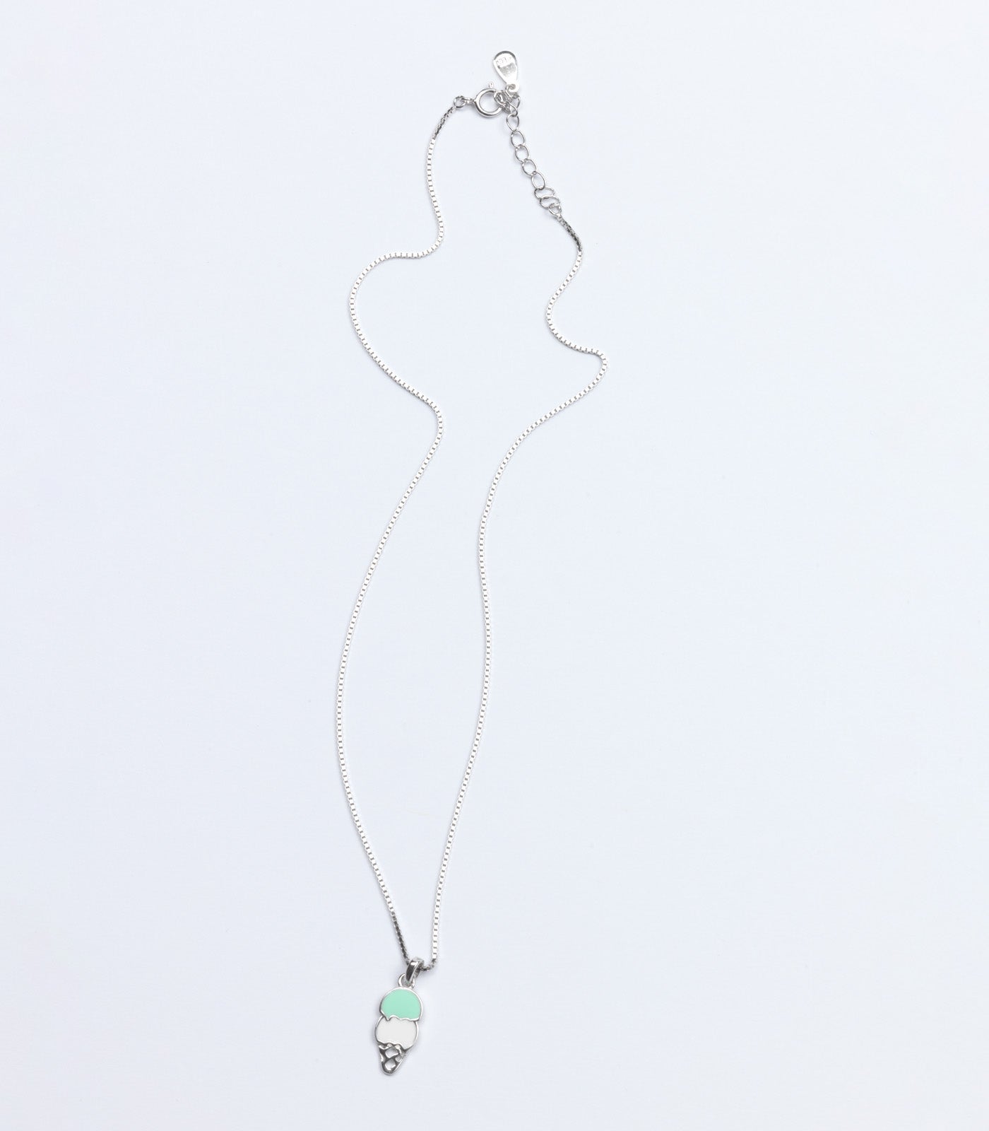 Double Scoop Necklace (Silver)