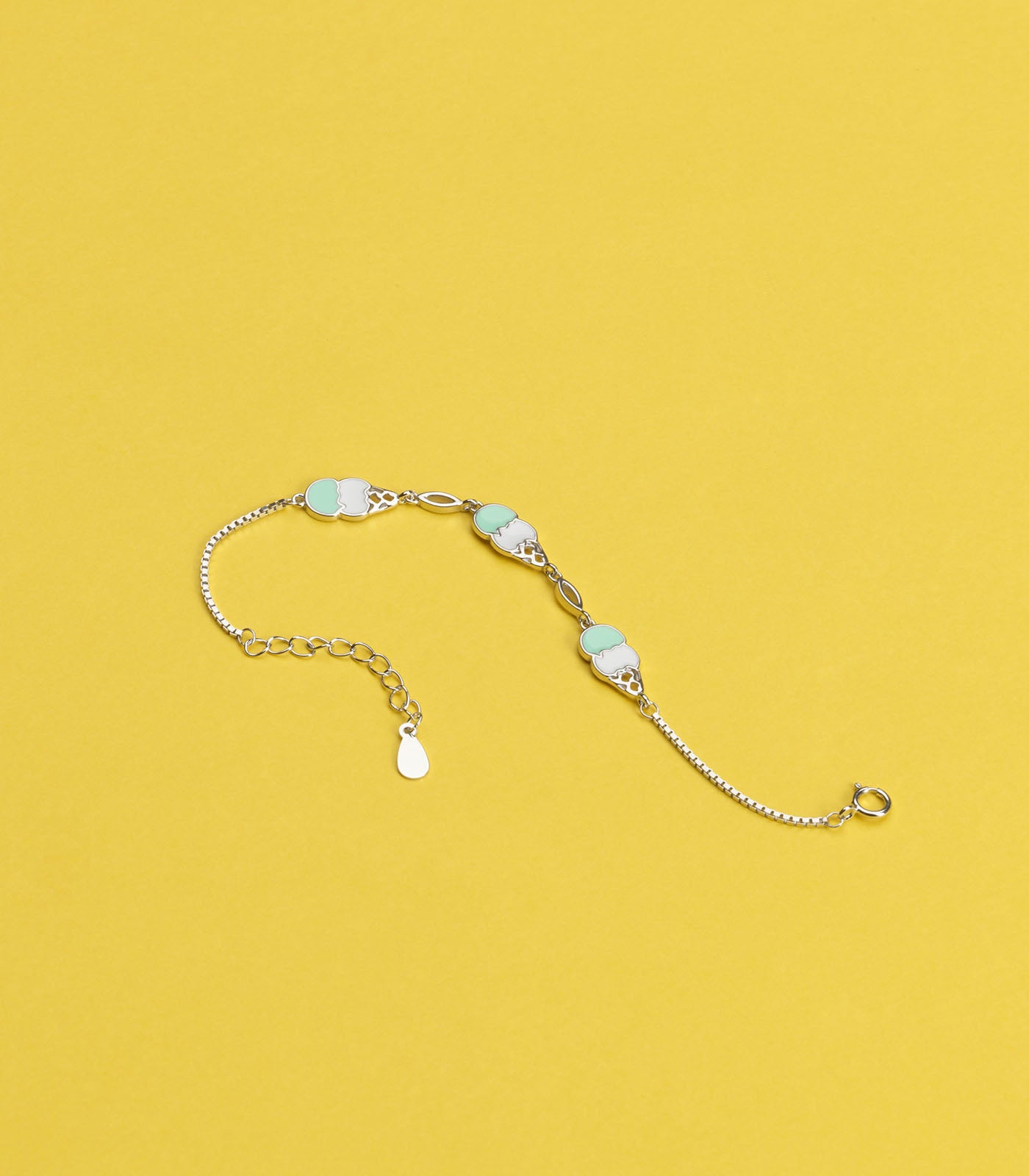 Double Scoop Bracelet (Silver)