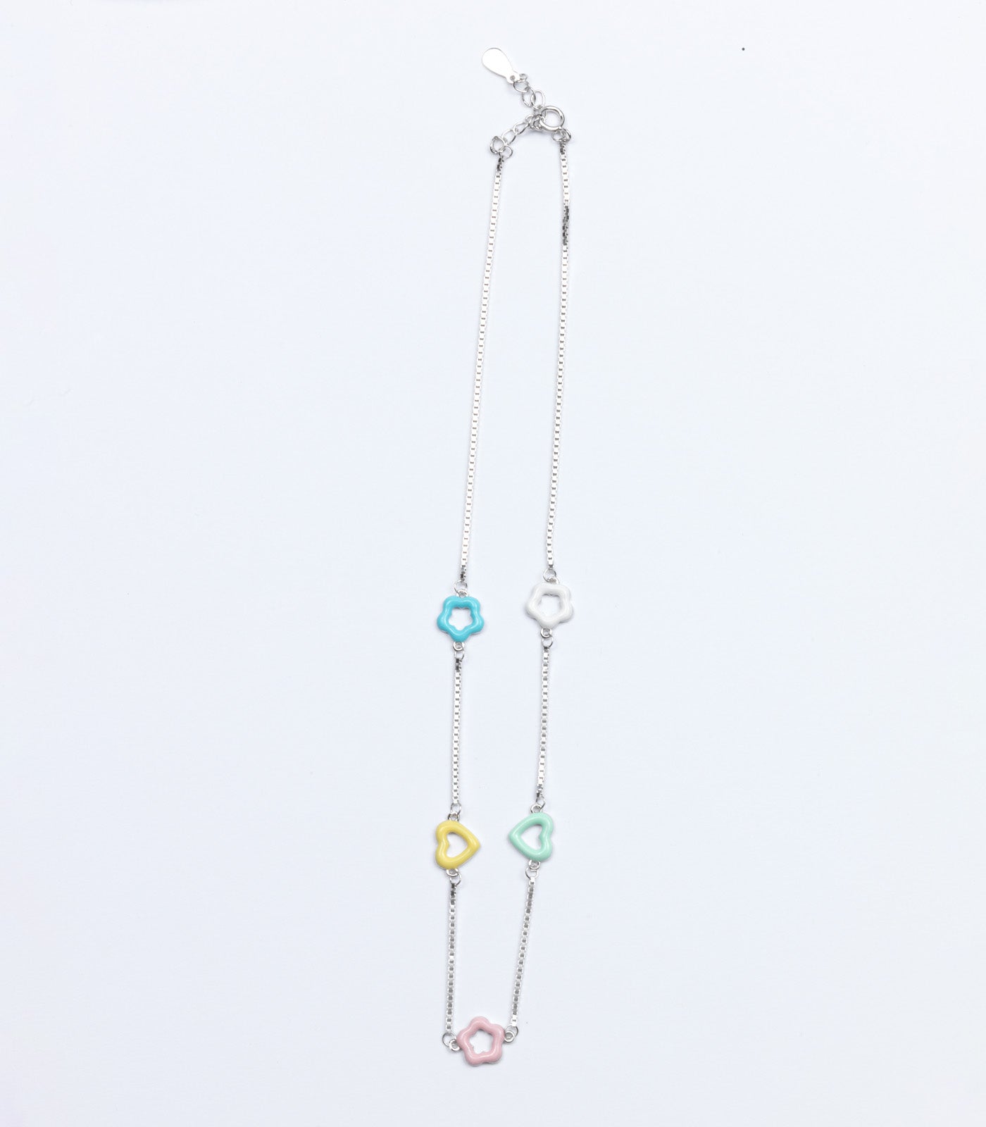 Pestal Flower Necklace (Silver)