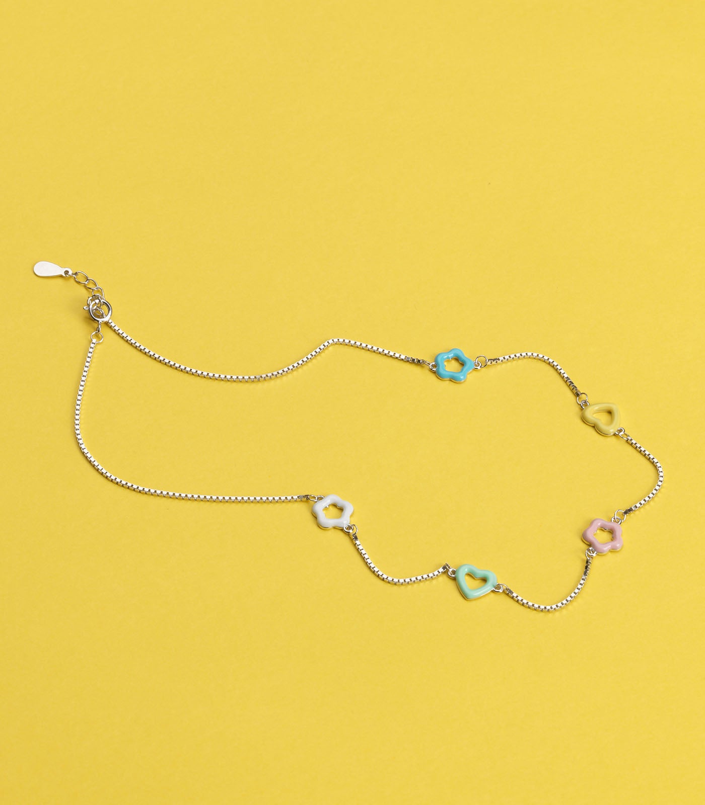 Pestal Flower Necklace (Silver)