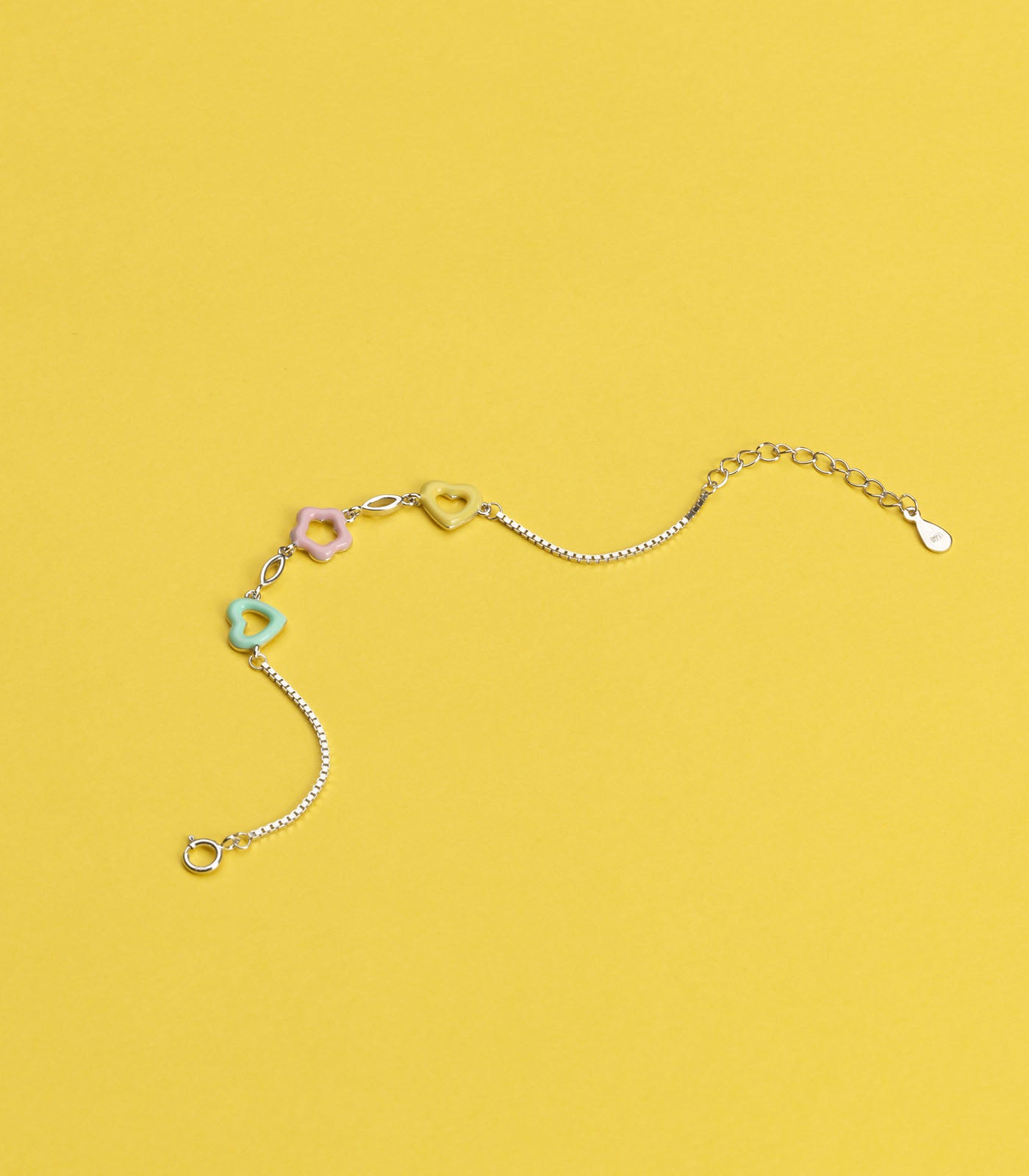 Pestal Flower Bracelet (Silver)