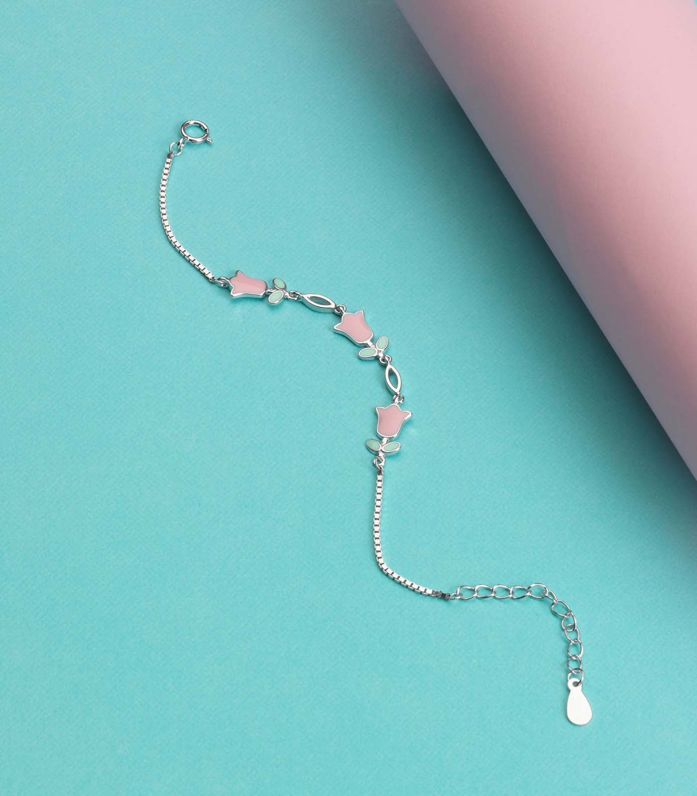 Rose Bracelet (Silver)