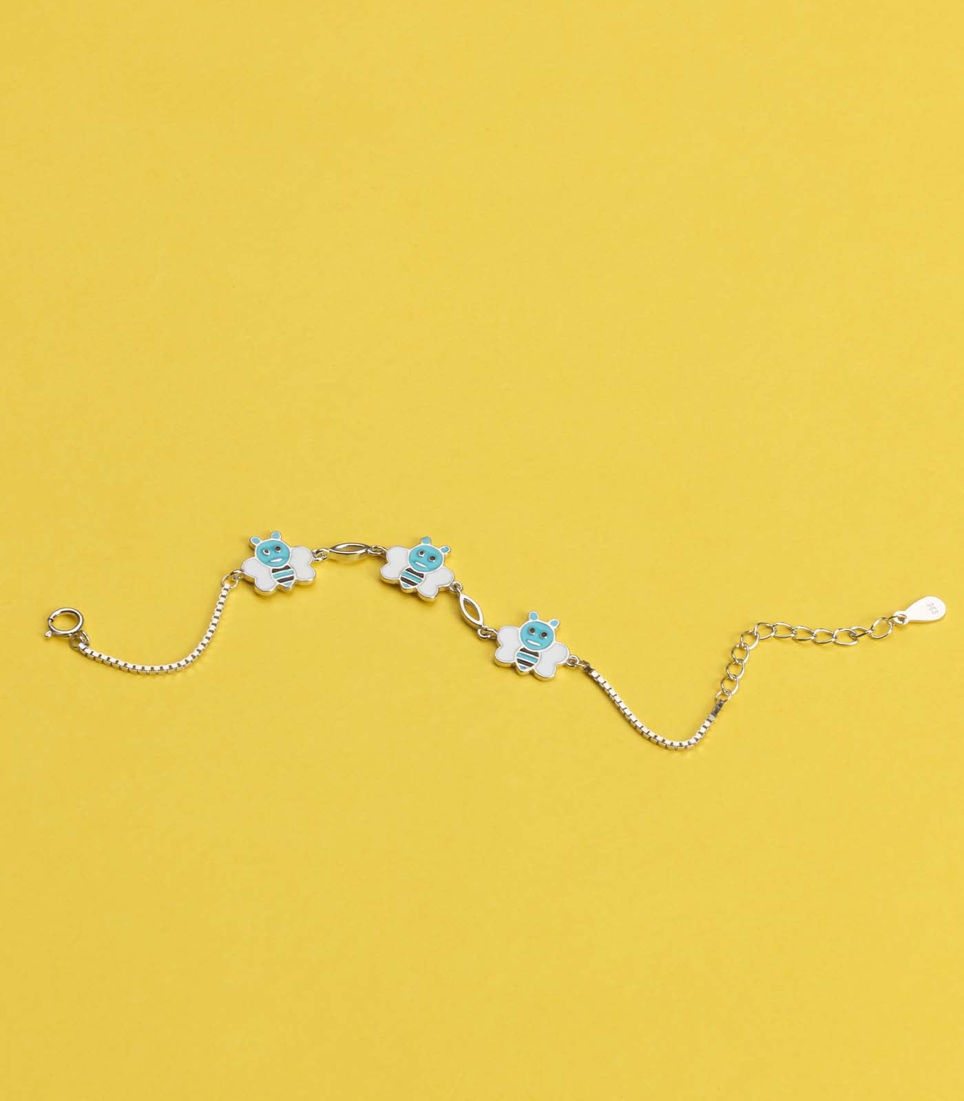 Cute Bee Bracelet (Silver)