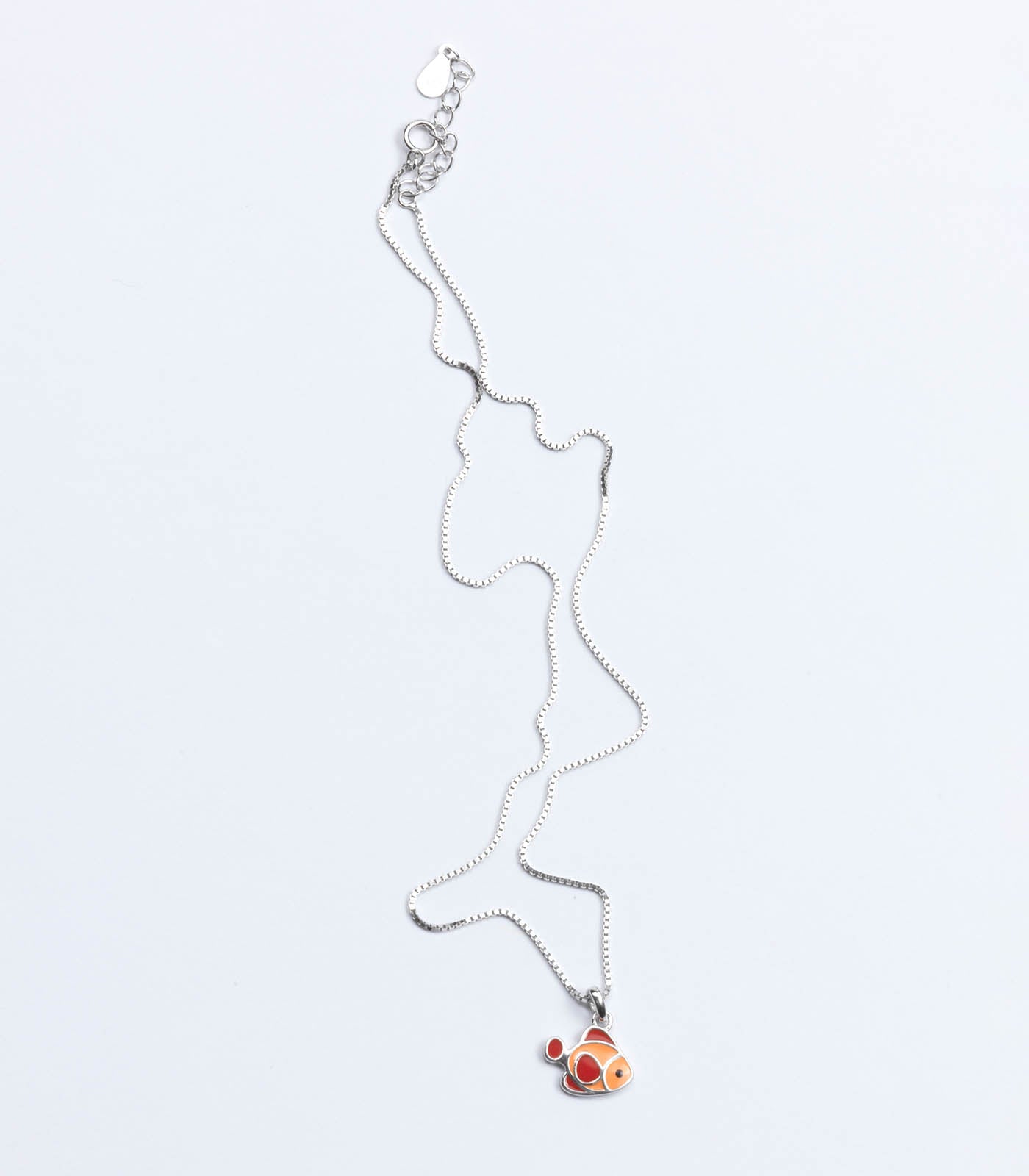 Orange Fish Necklace (Silver)