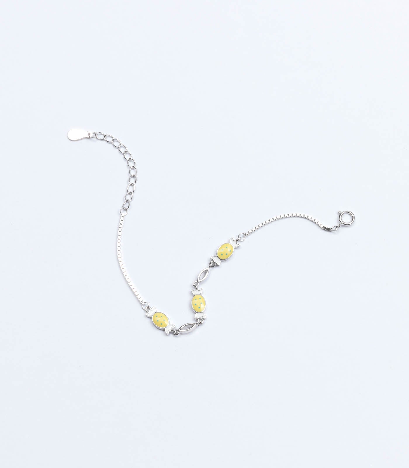 Yellow Toffee Bracelet (Silver)