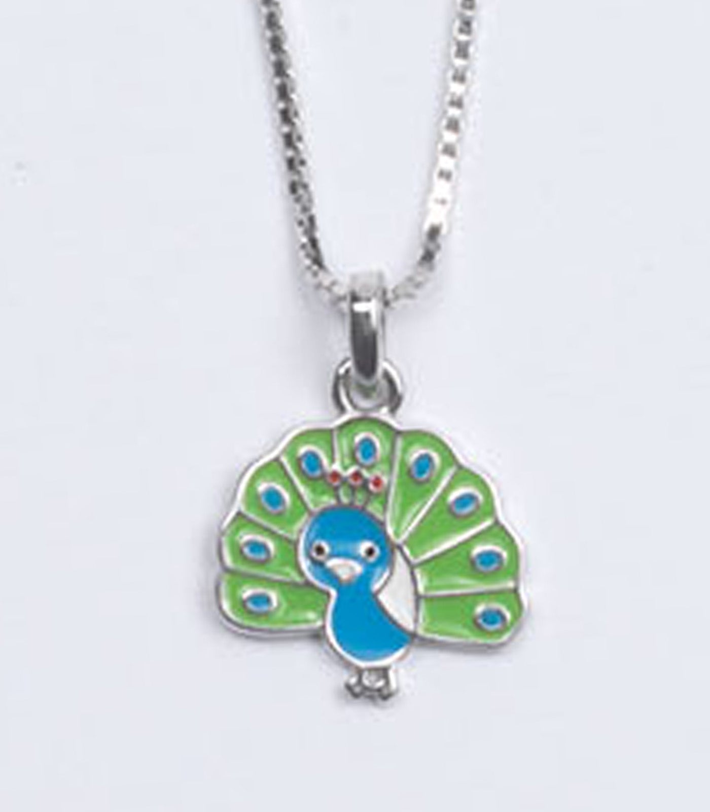 Peacock Necklace (Silver)