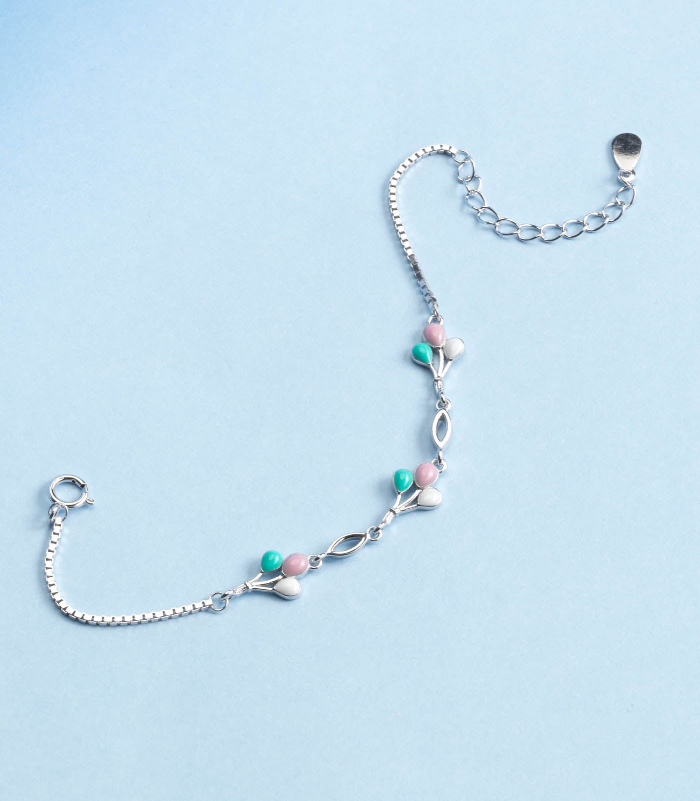 Tri Balloon Bracelet (Silver)