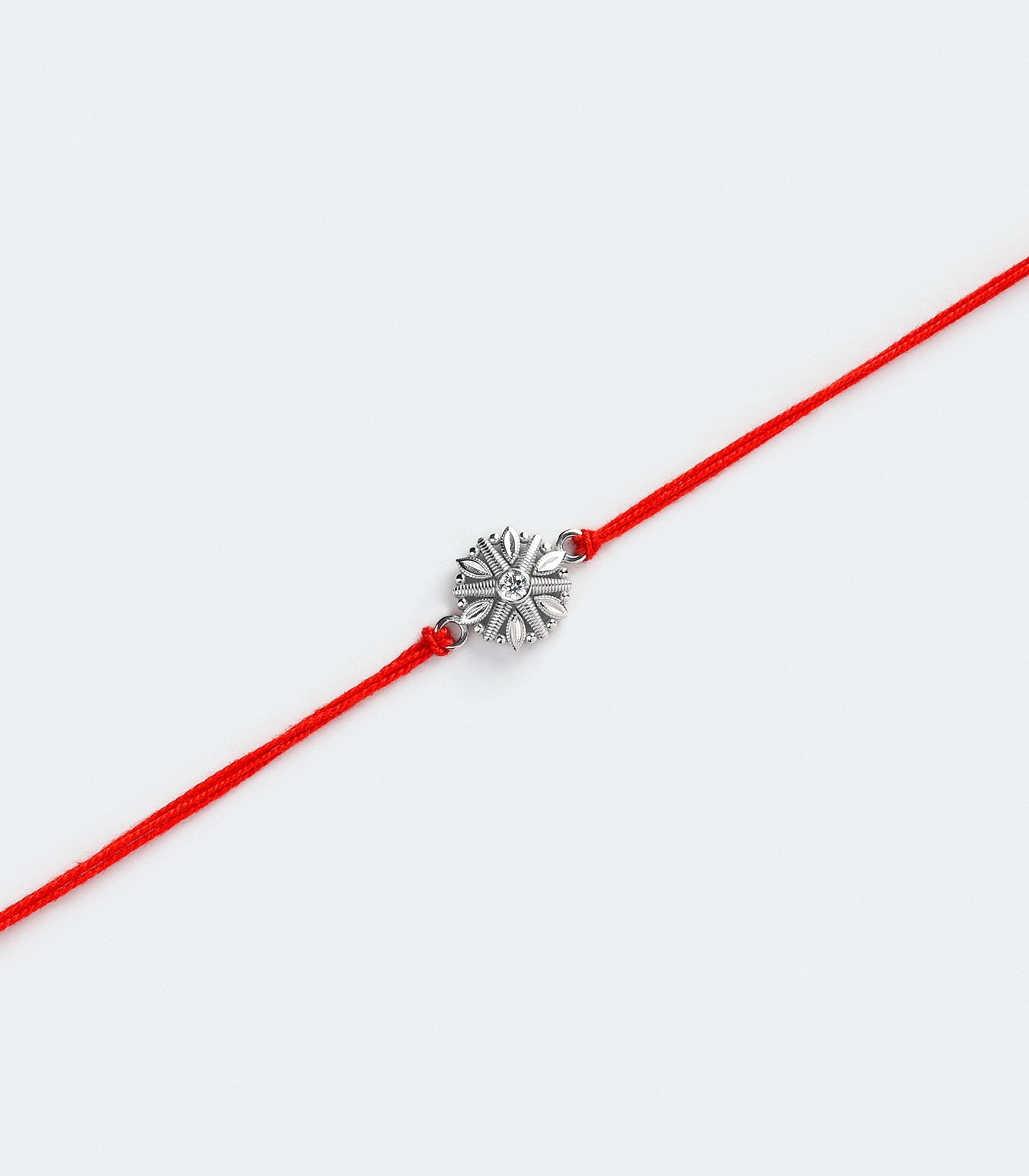 Petal Star Silver Rakhi