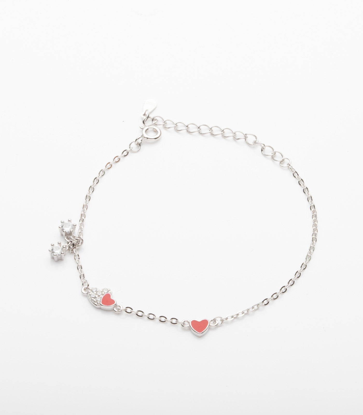 Cute Heart Bracelet (Silver)