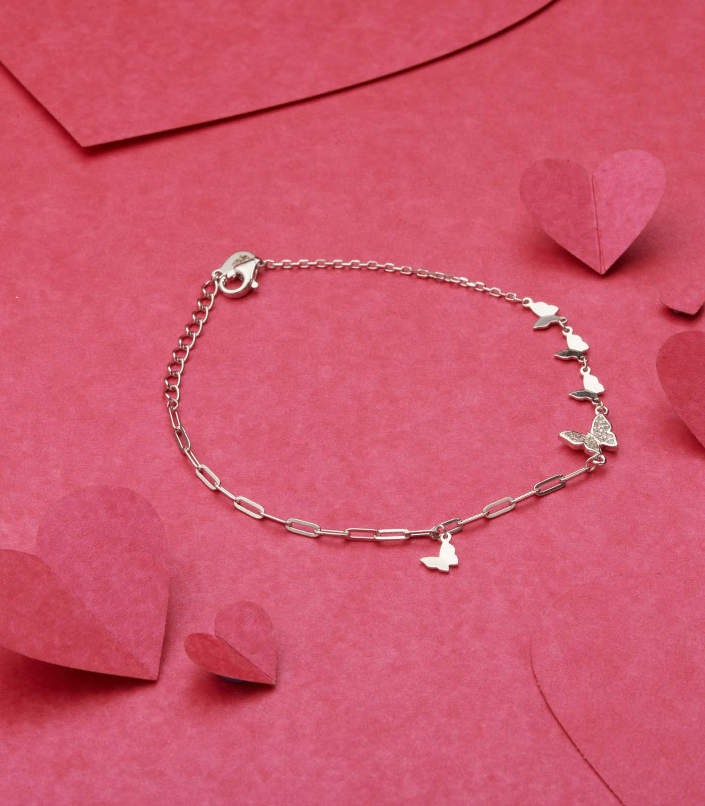 Lovely Butterflies Bracelet (Silver)
