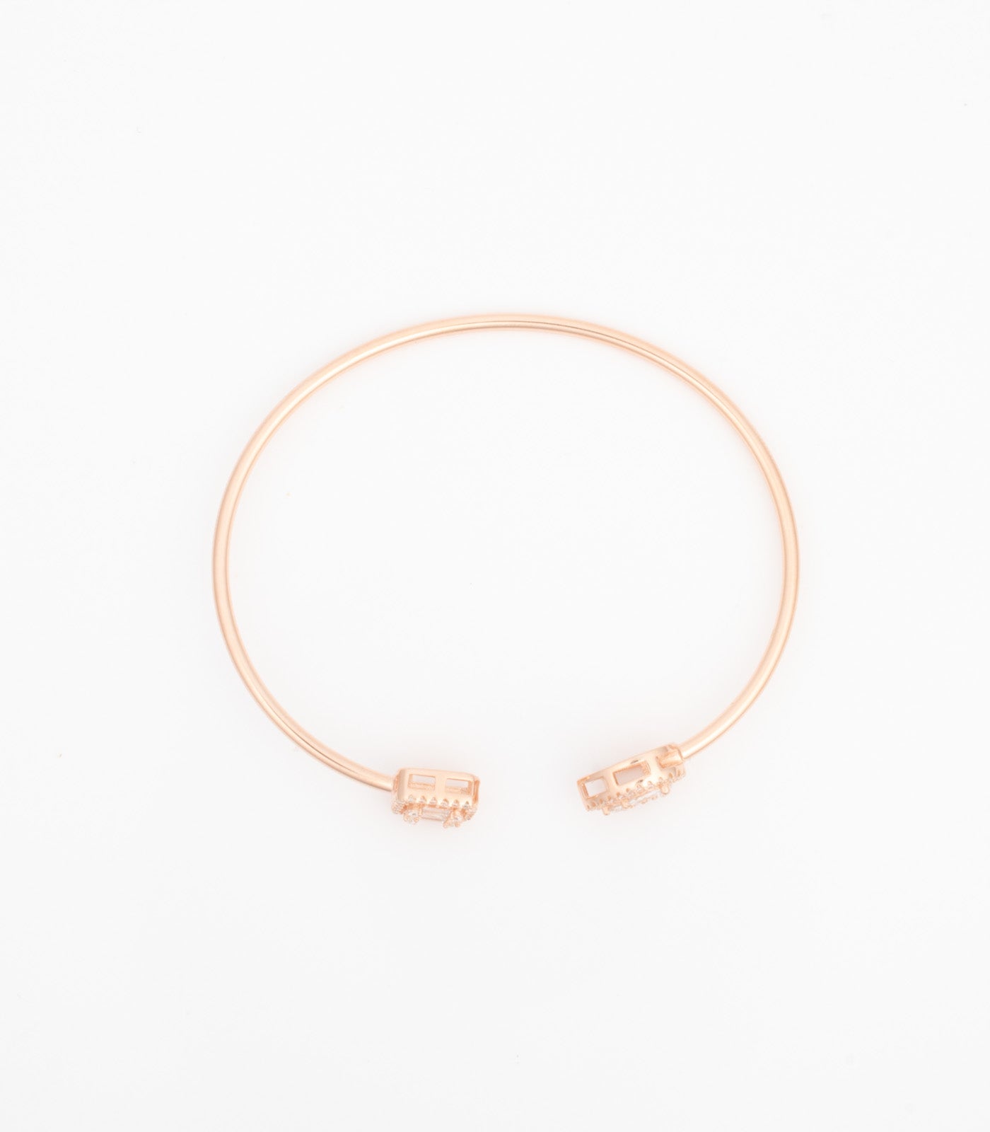 Rose Gold Elegant Stones Bracelet (Silver)
