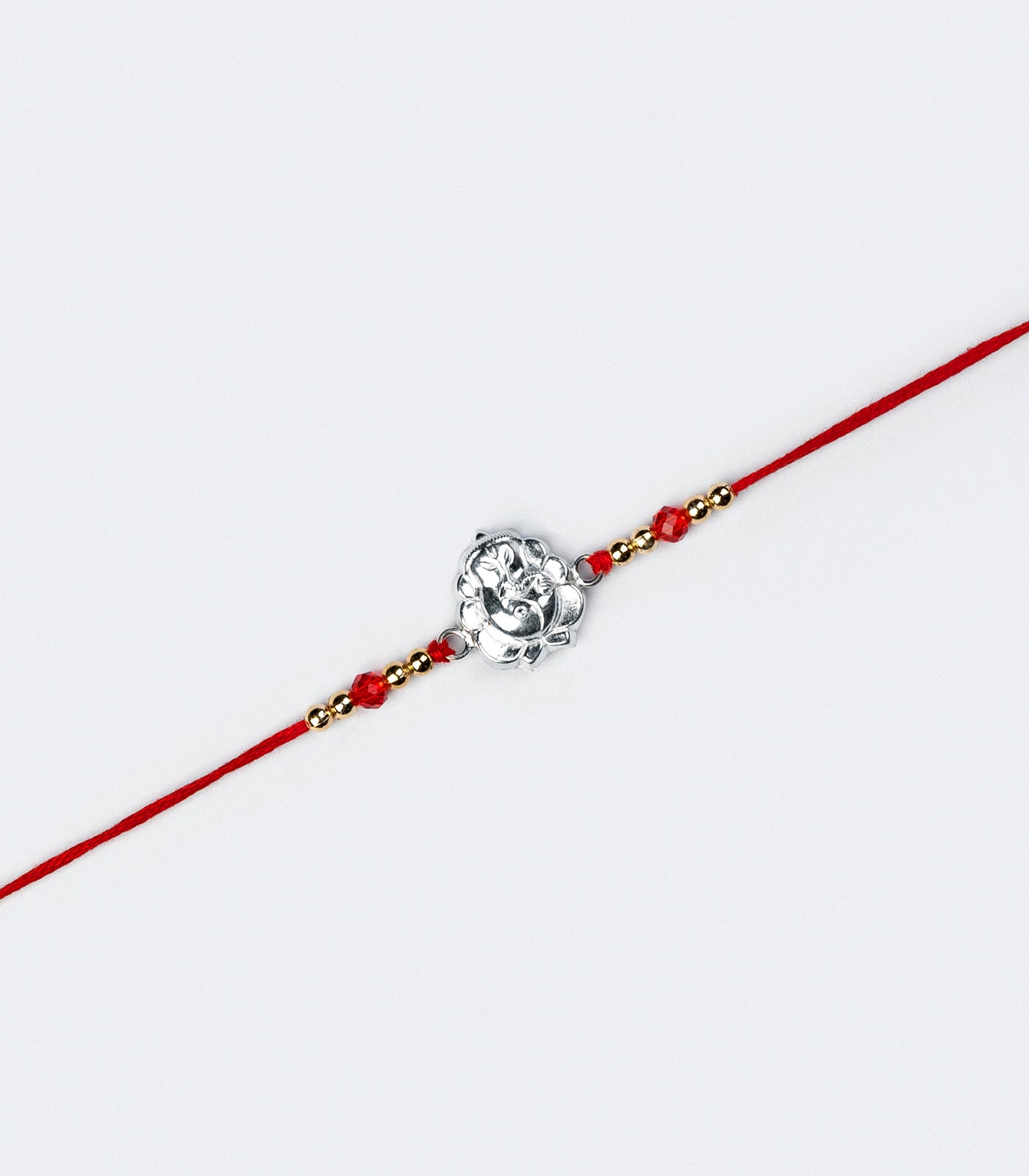 Silver Rakhi - The Divine Ganesh Design