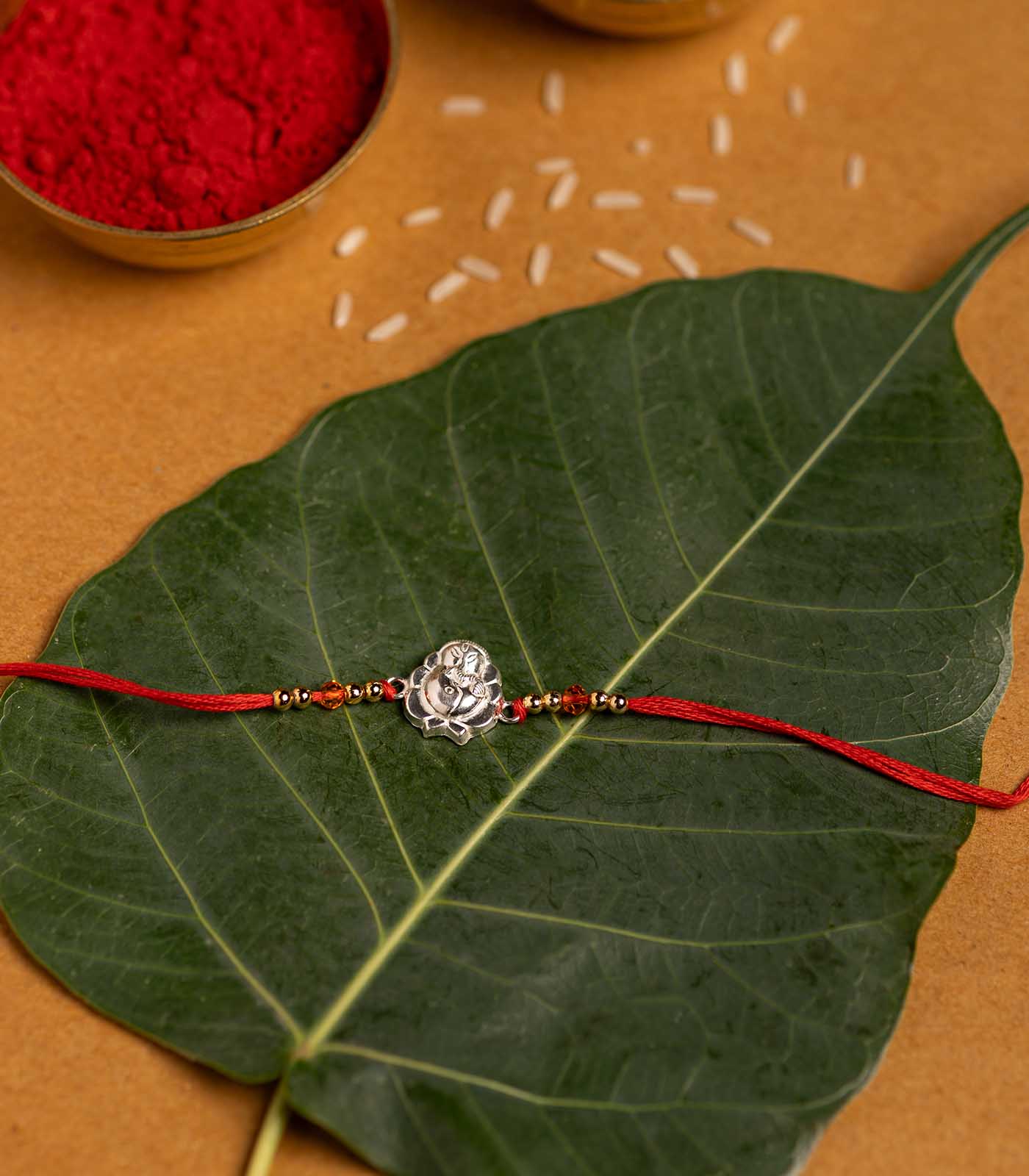 Silver Rakhi Combo Pack of 2