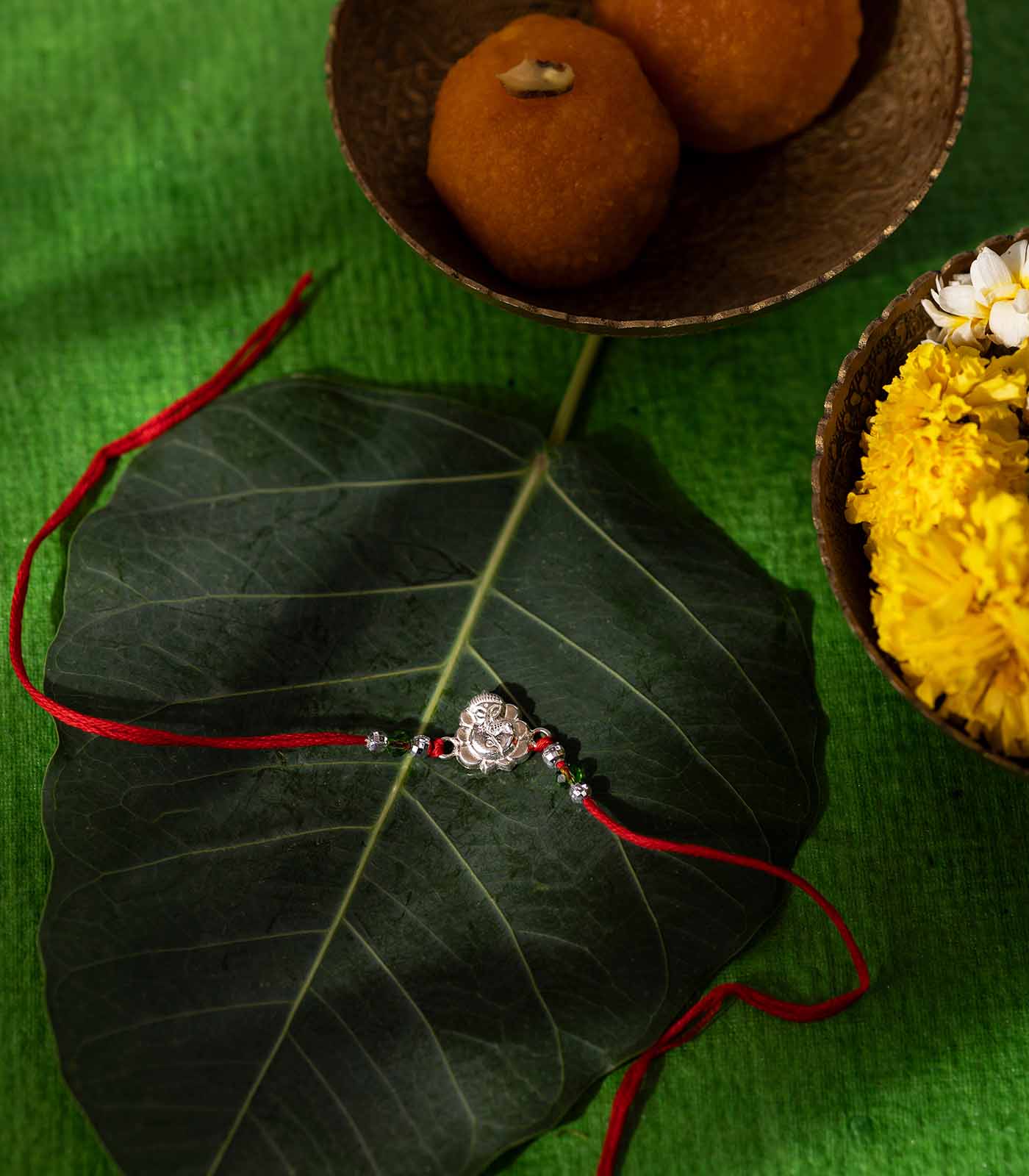 Silver Rakhi Combo Pack of 2