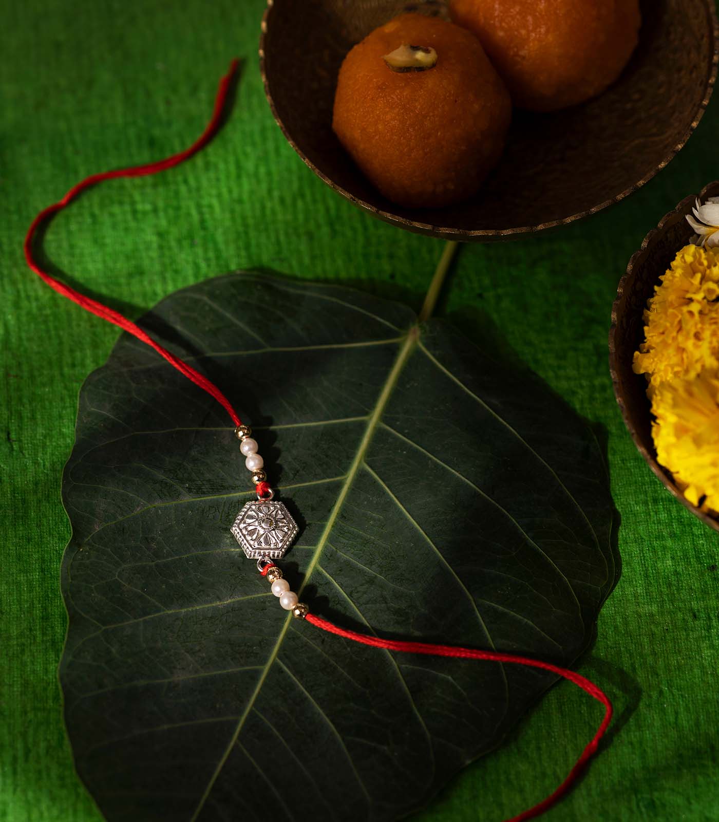 Silver Rakhi Combo Pack of 2