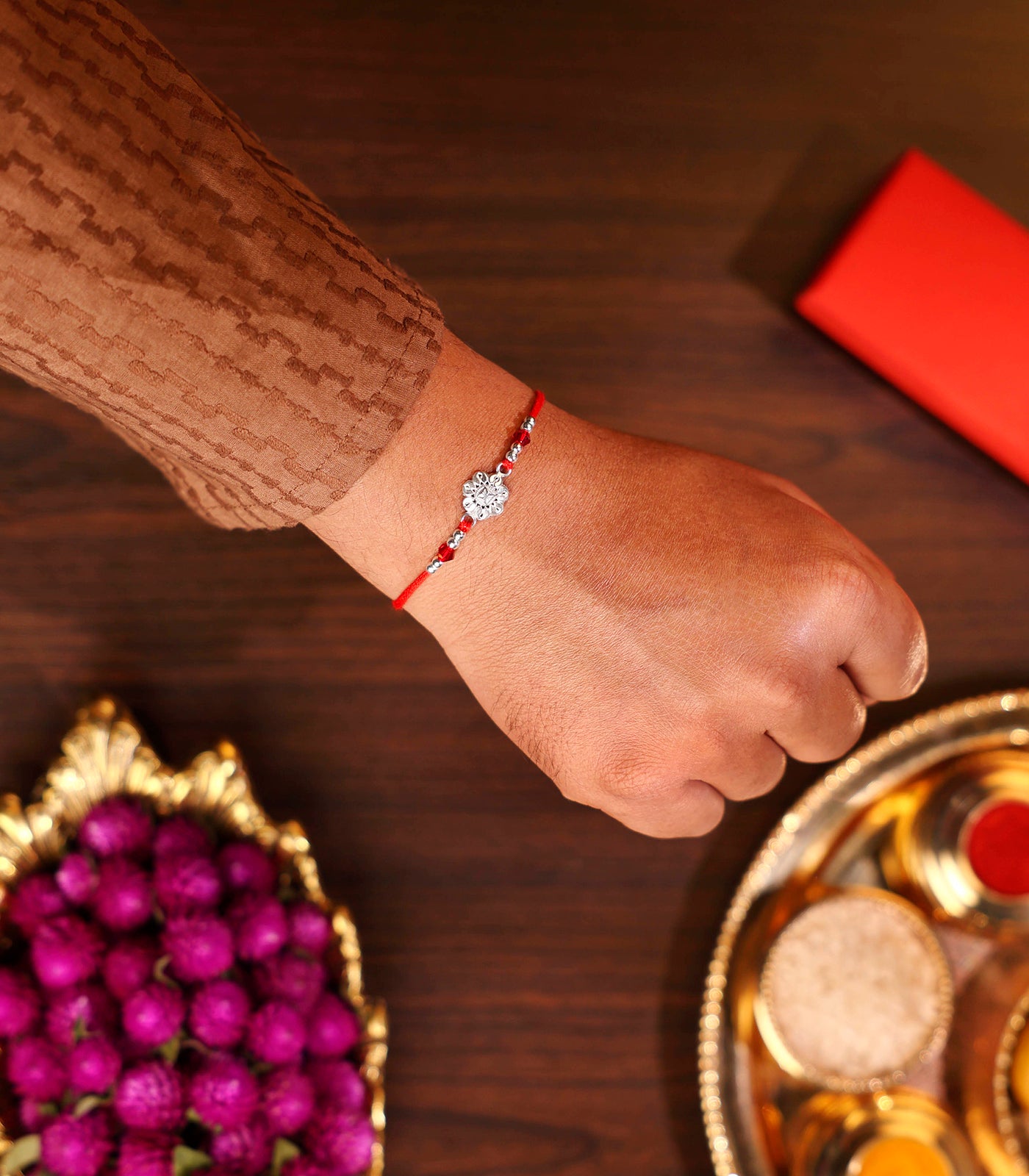 Silver Rakhi - The Central Square Design