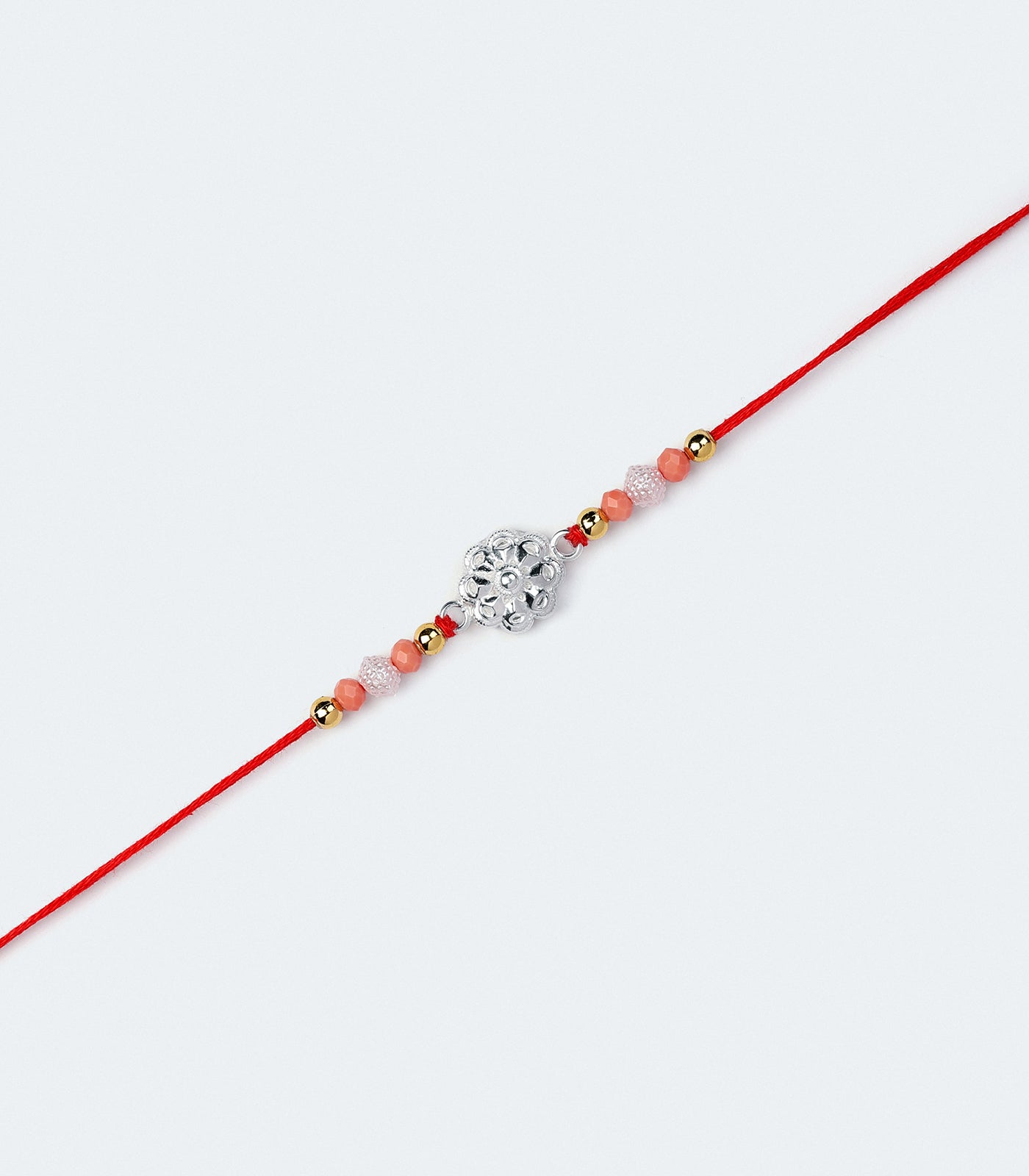 Beautiful Silver Rakhi - Elegant Chakra Design