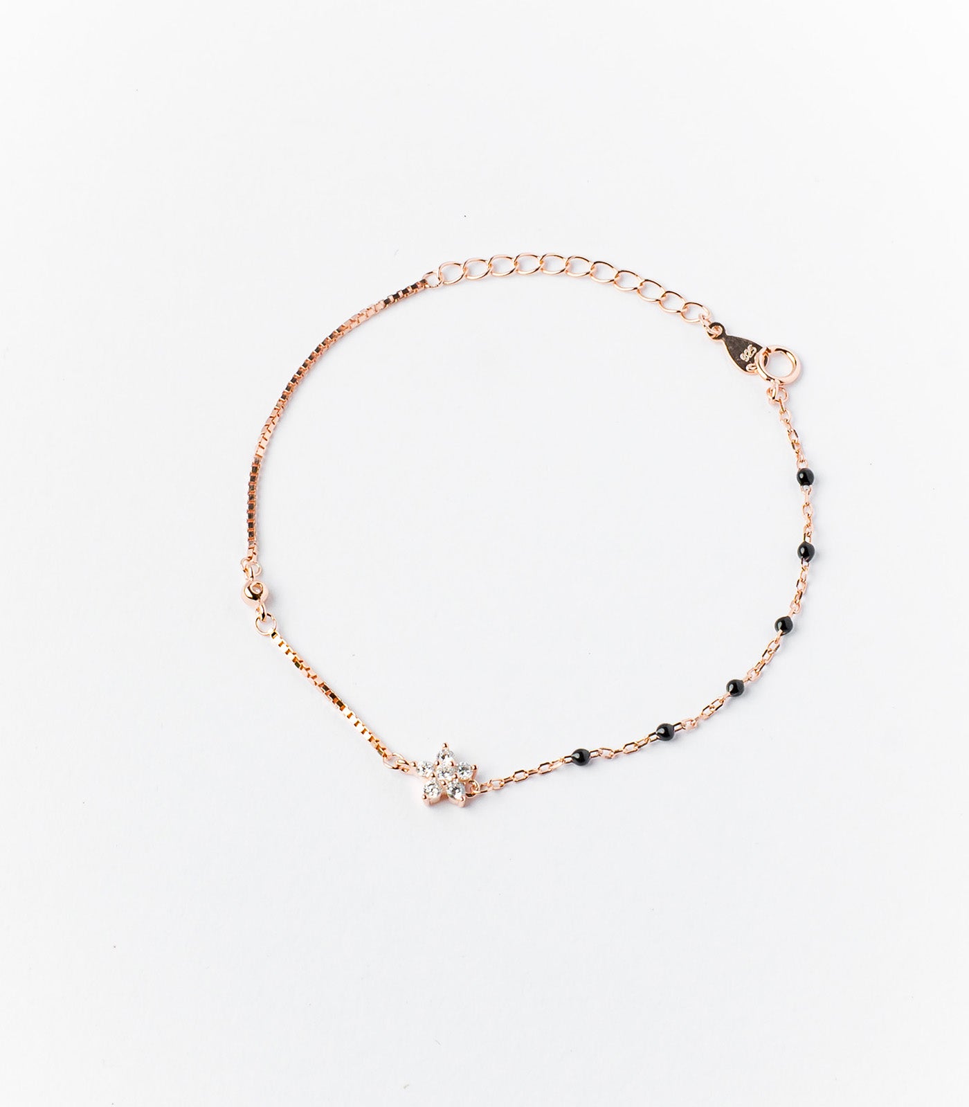 Glowing Crystal Motifs Bracelet (Silver)