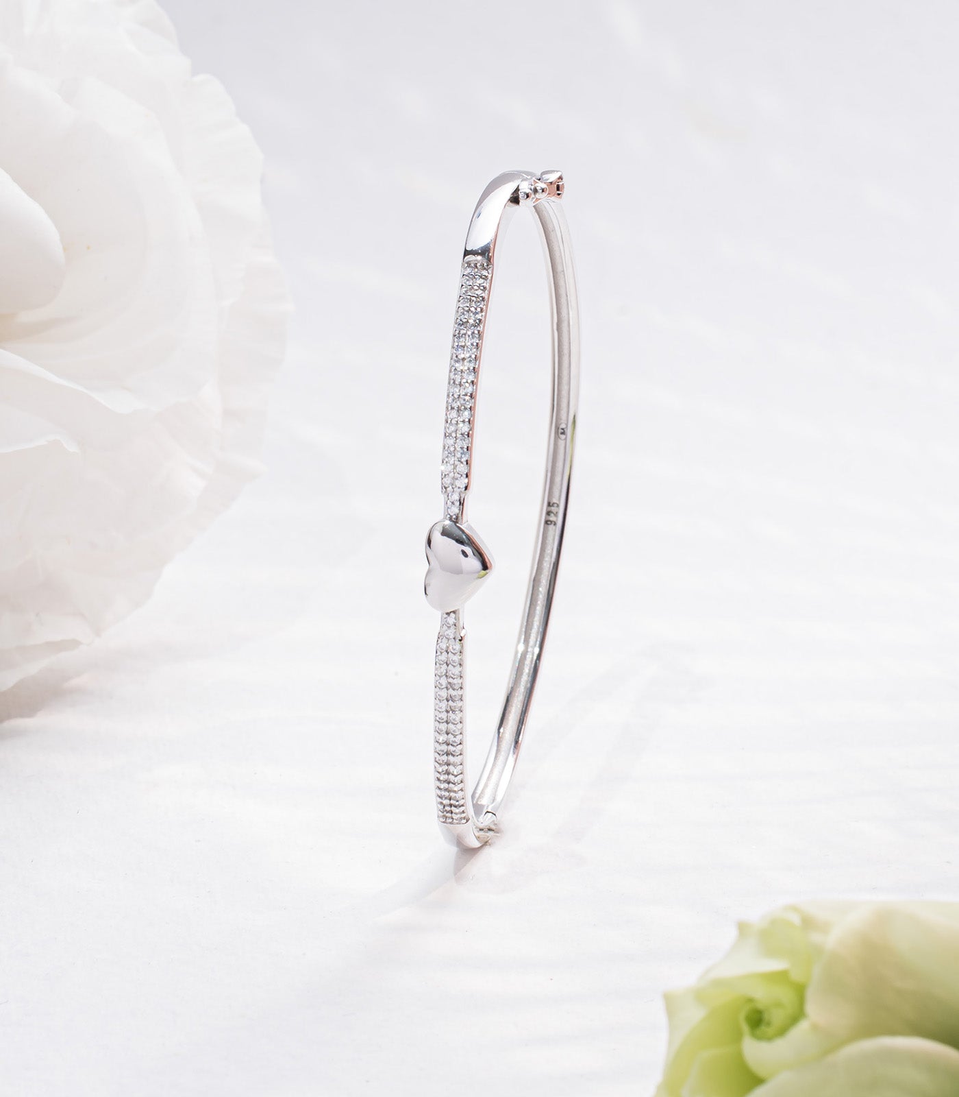 Shining Texture Kada Bracelet (Silver)