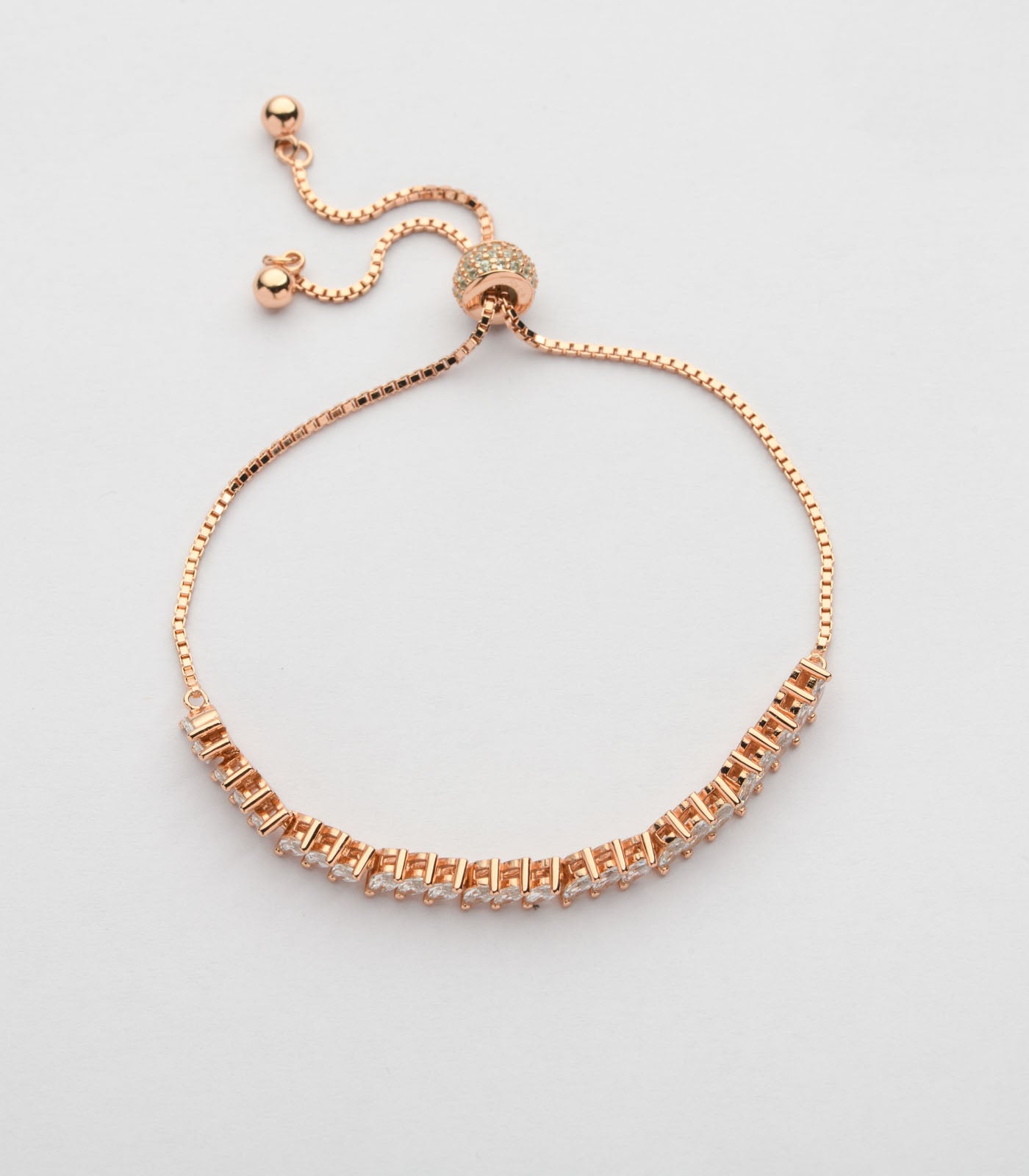 Glimmering Crystals Bracelet (Silver)