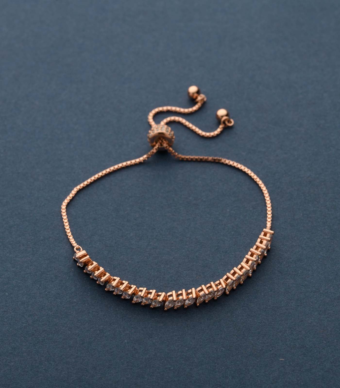 Glimmering Crystals Bracelet (Silver)