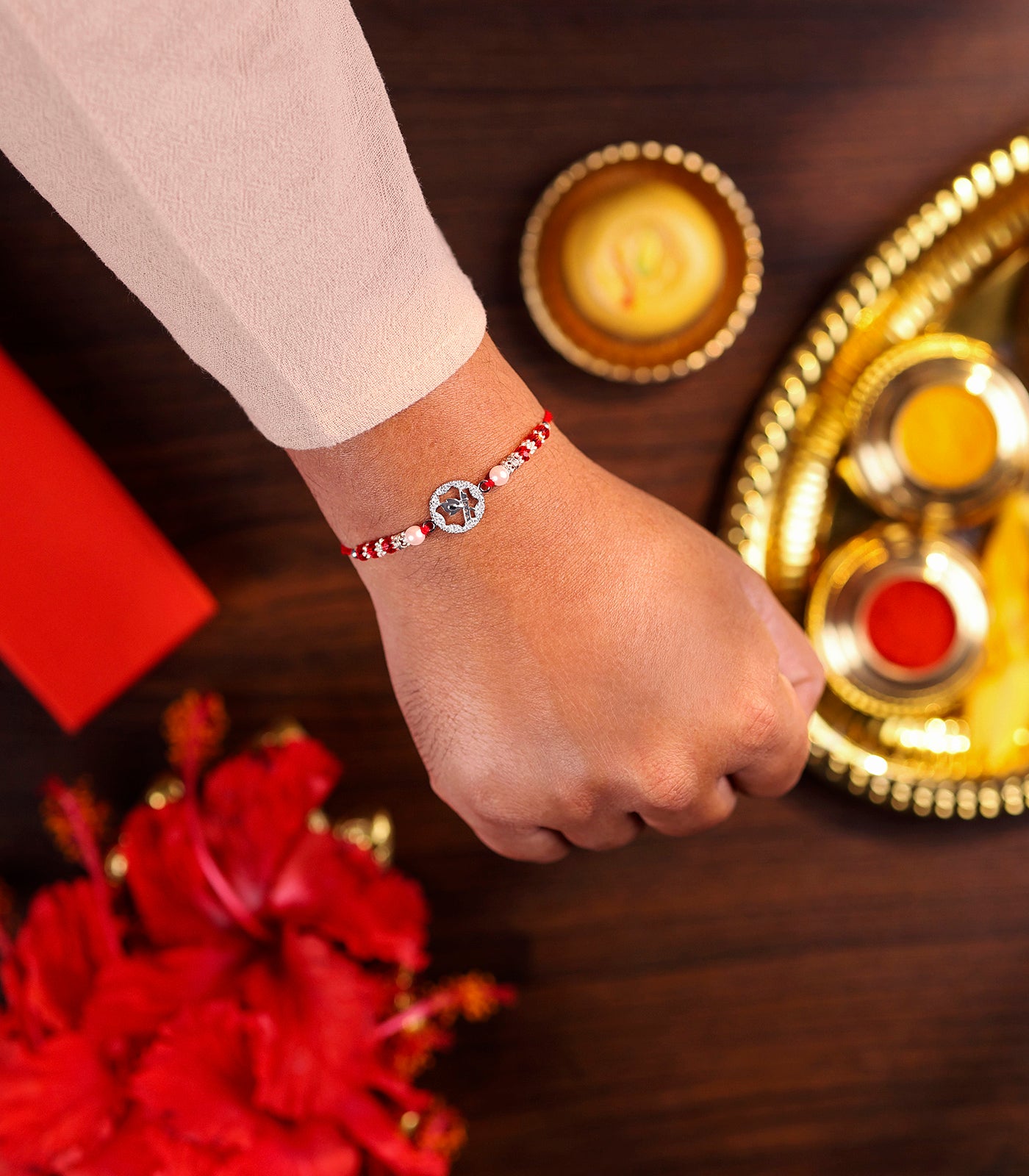 Silver Rakhi - Bansuri Theme Rakhi