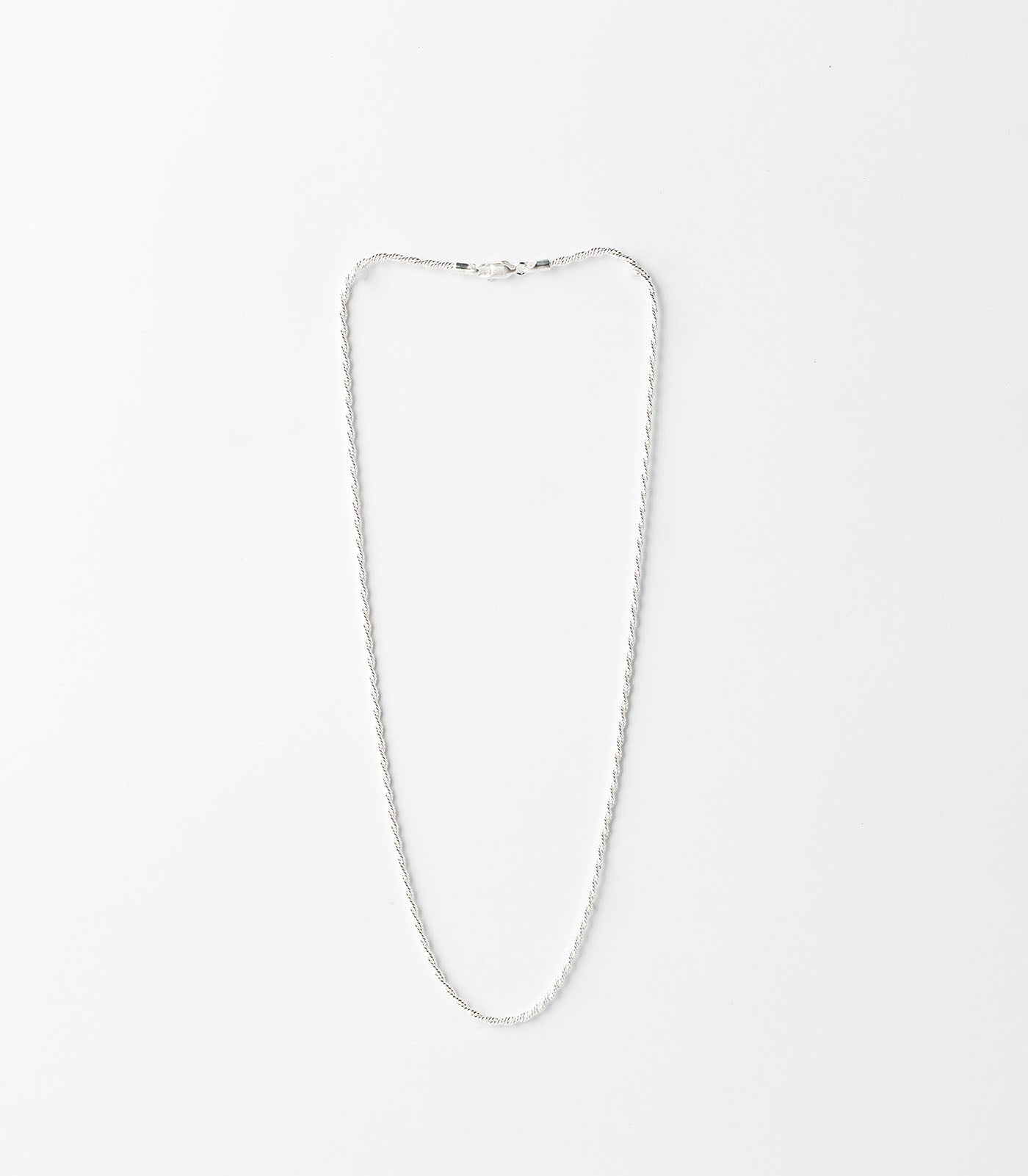Twisted Mens Chain (45.7 cm) (Silver)