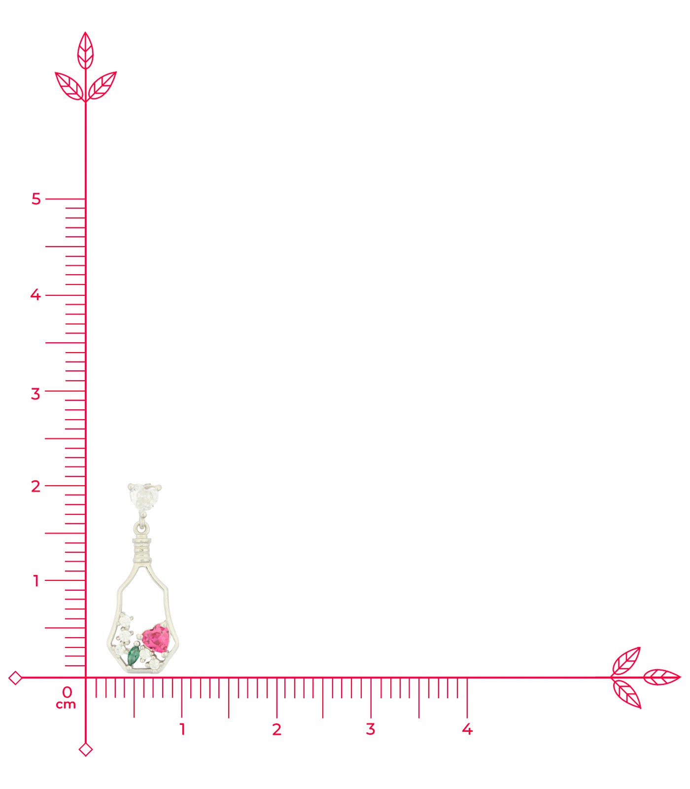 Wine Bottle Necklace Set (Silver)