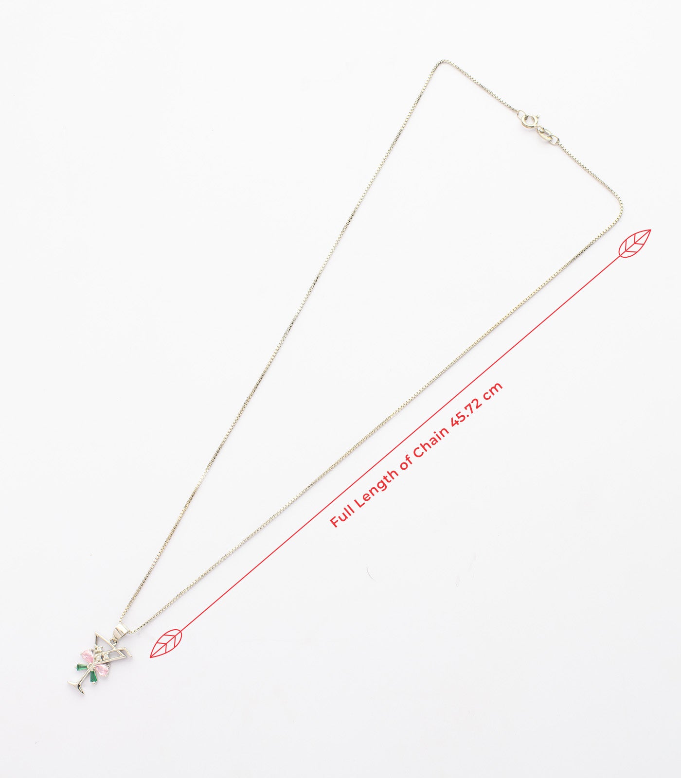 Wine Glass Necklace Set (Silver)