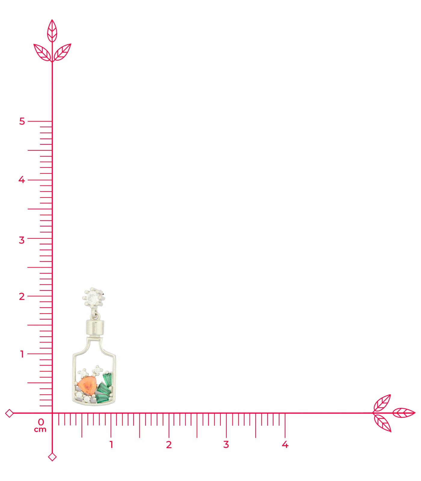 Wine Bottle Necklace Set (Silver)