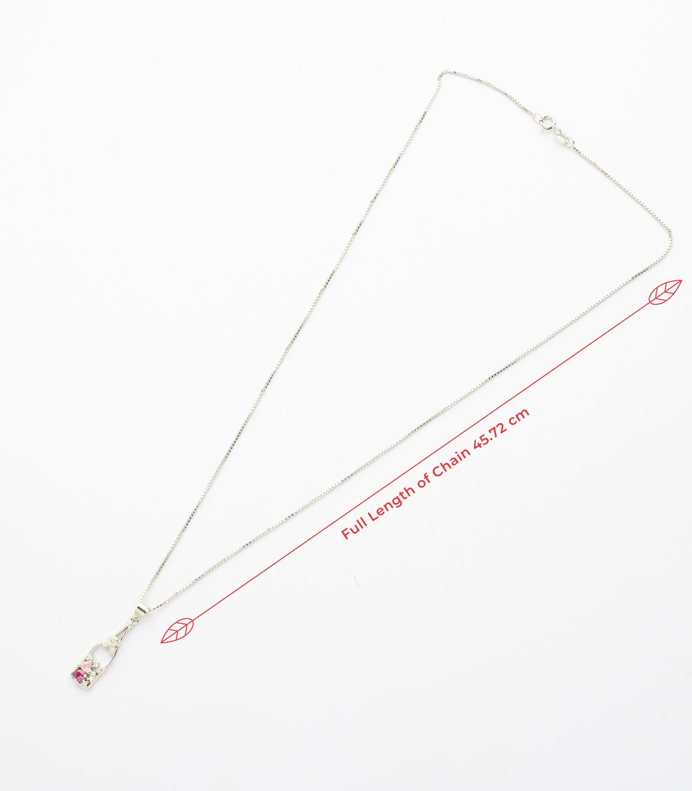 Wine Bottle Necklace Set (Silver)