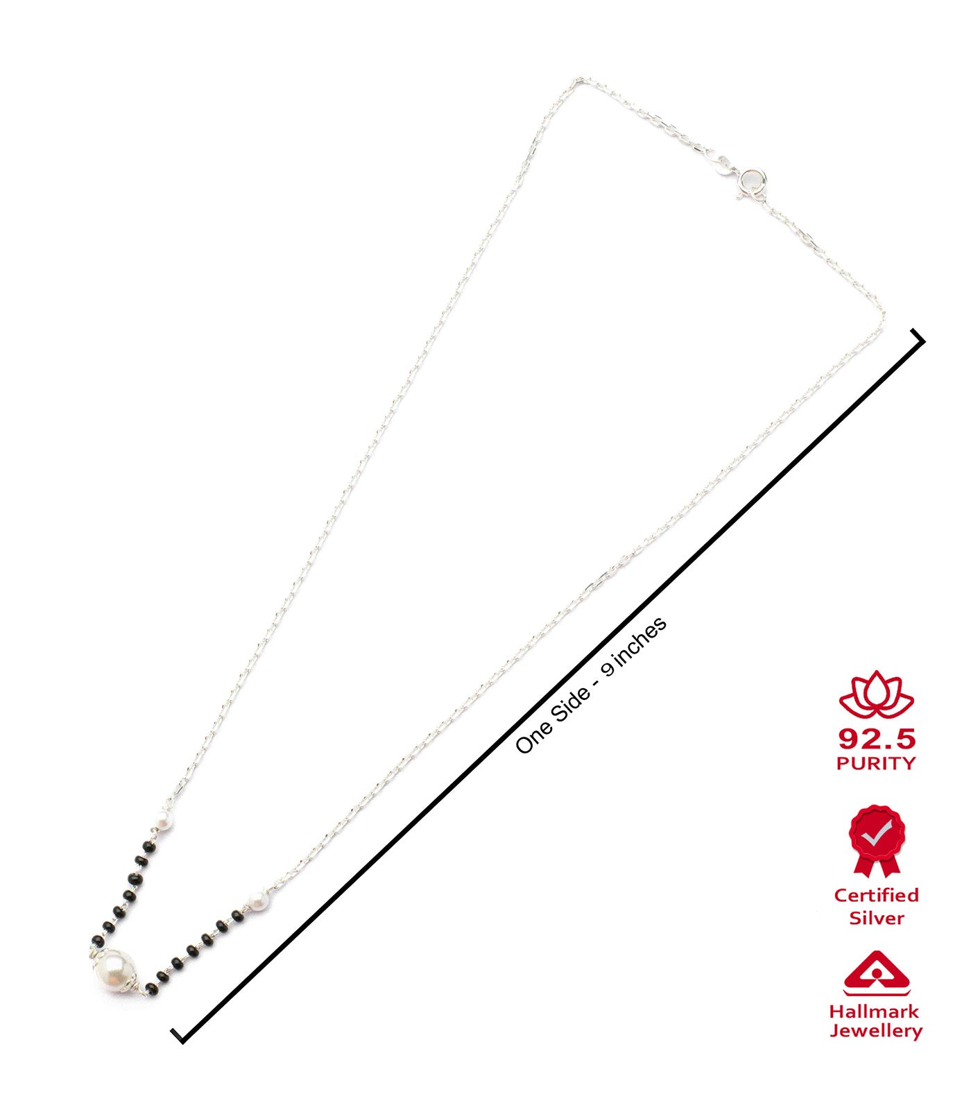 Silver Pearl Mangalsutra