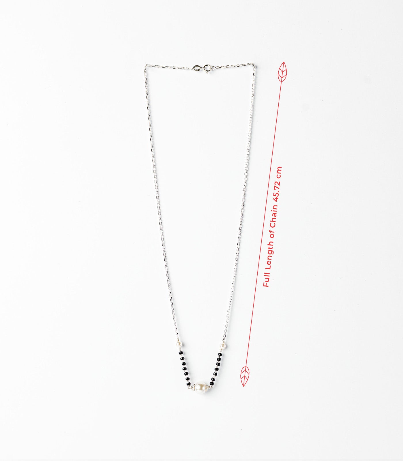 Silver Centered Pearl Mangalsutra