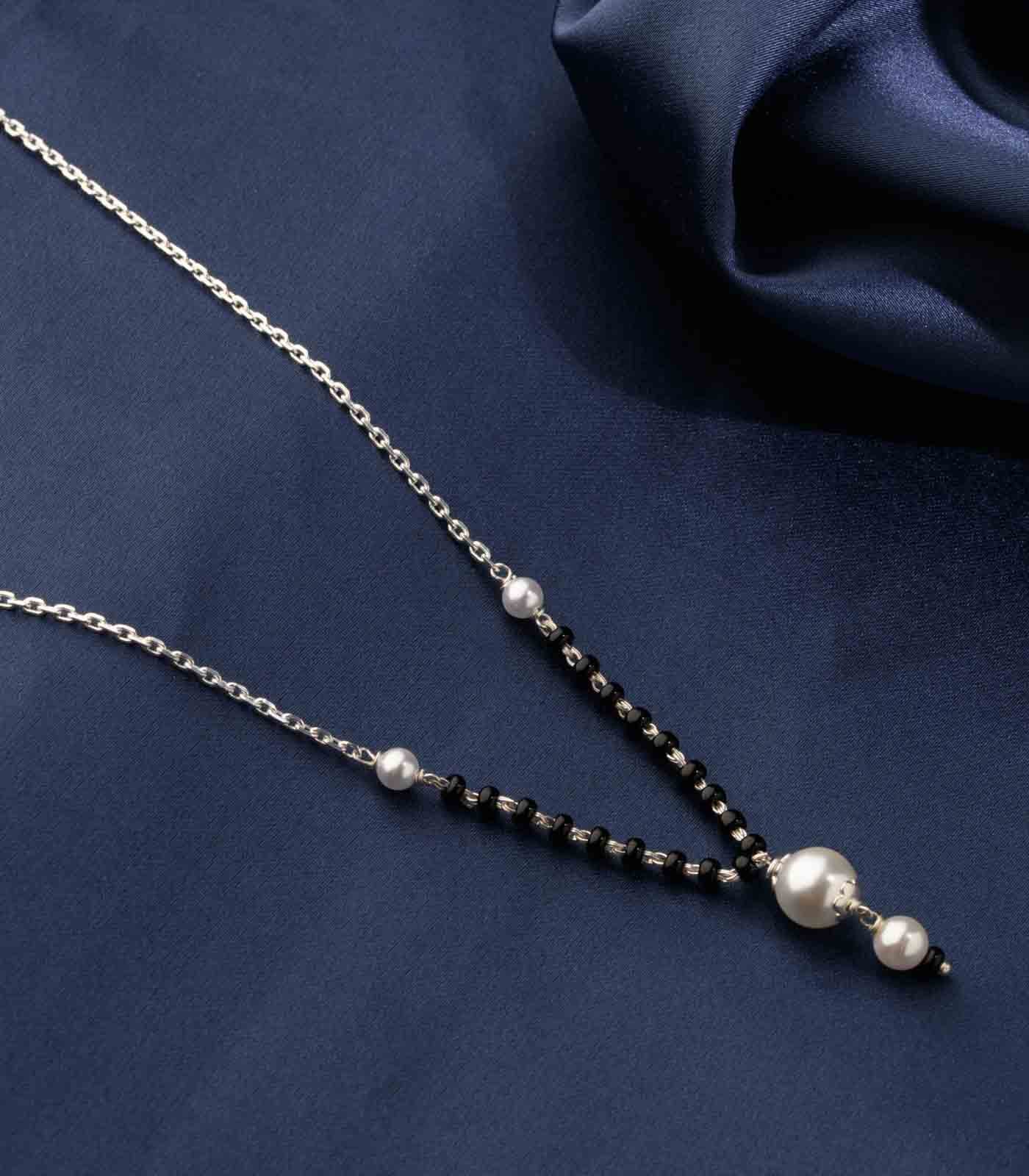 Silver Pearl Mangalsutra