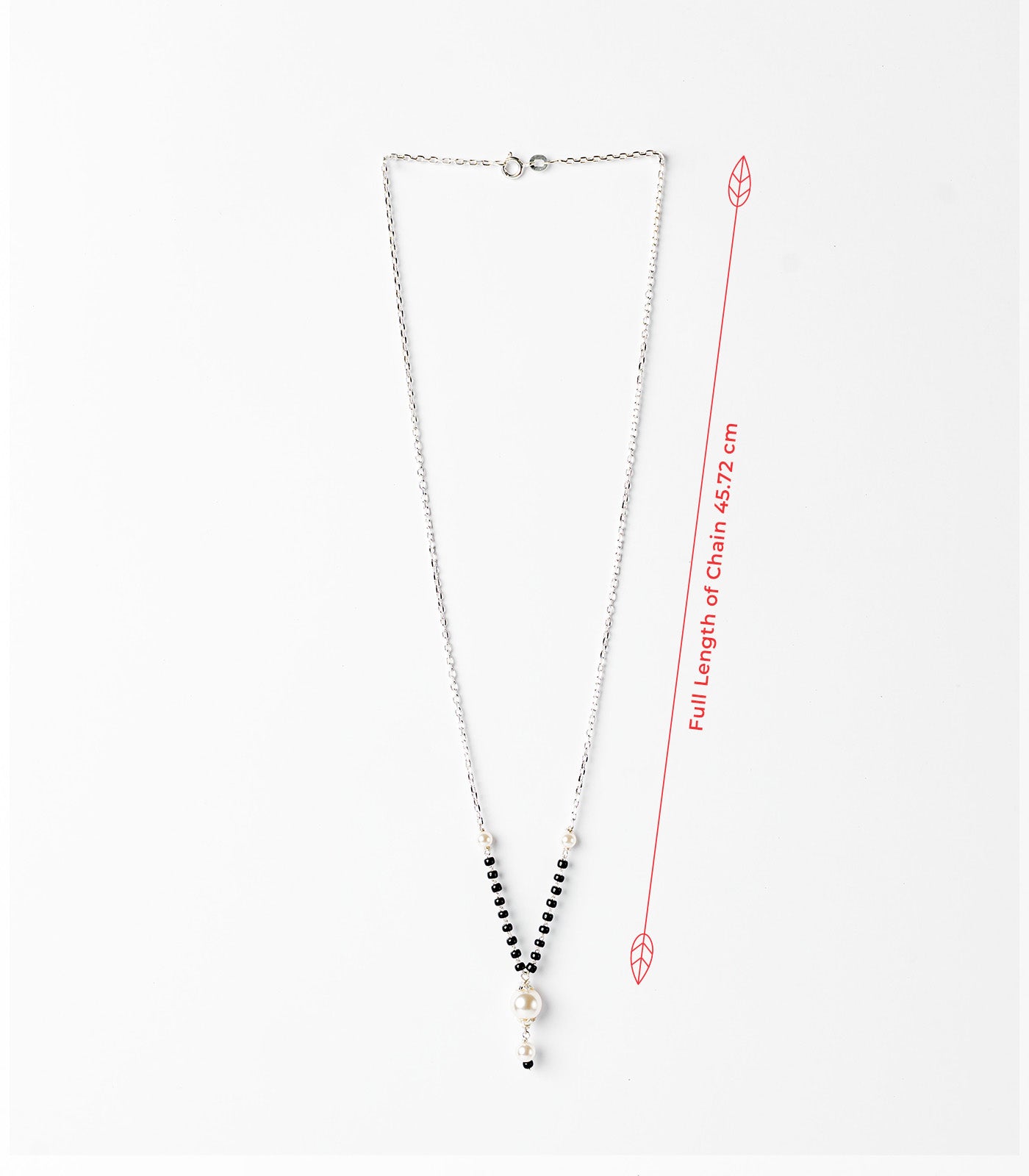 Four Pearl Mangalsutra (Silver)