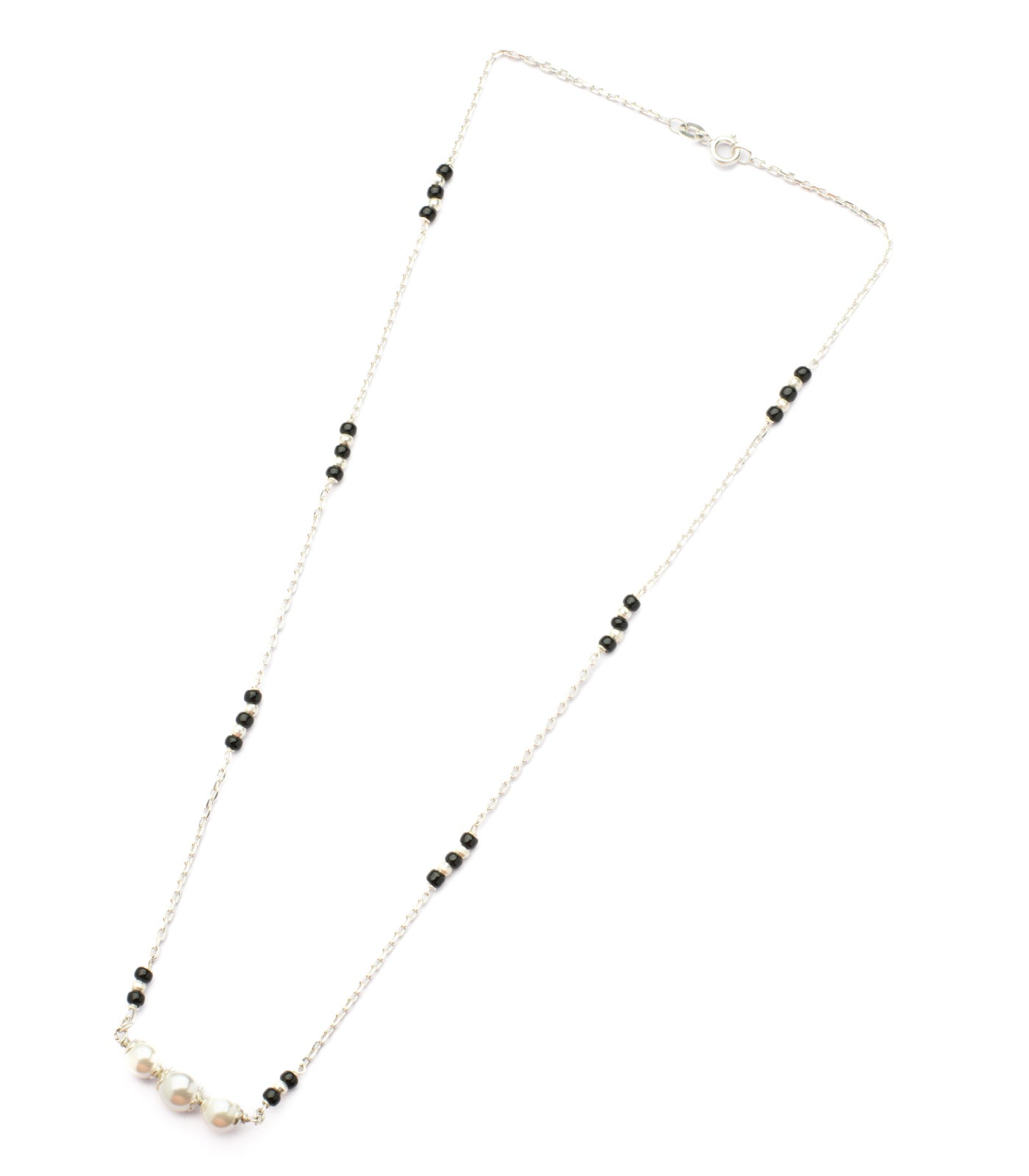 Silver Pearl Mangalsutra