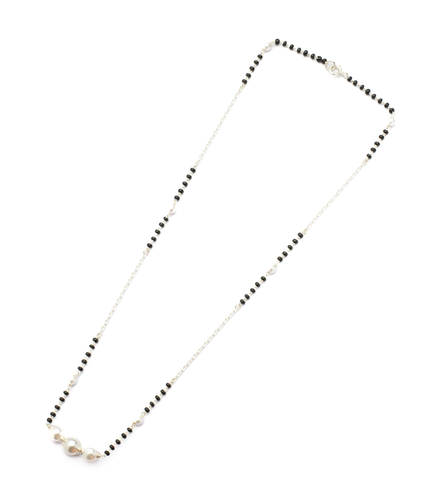 Silver Pearl Mangalsutra