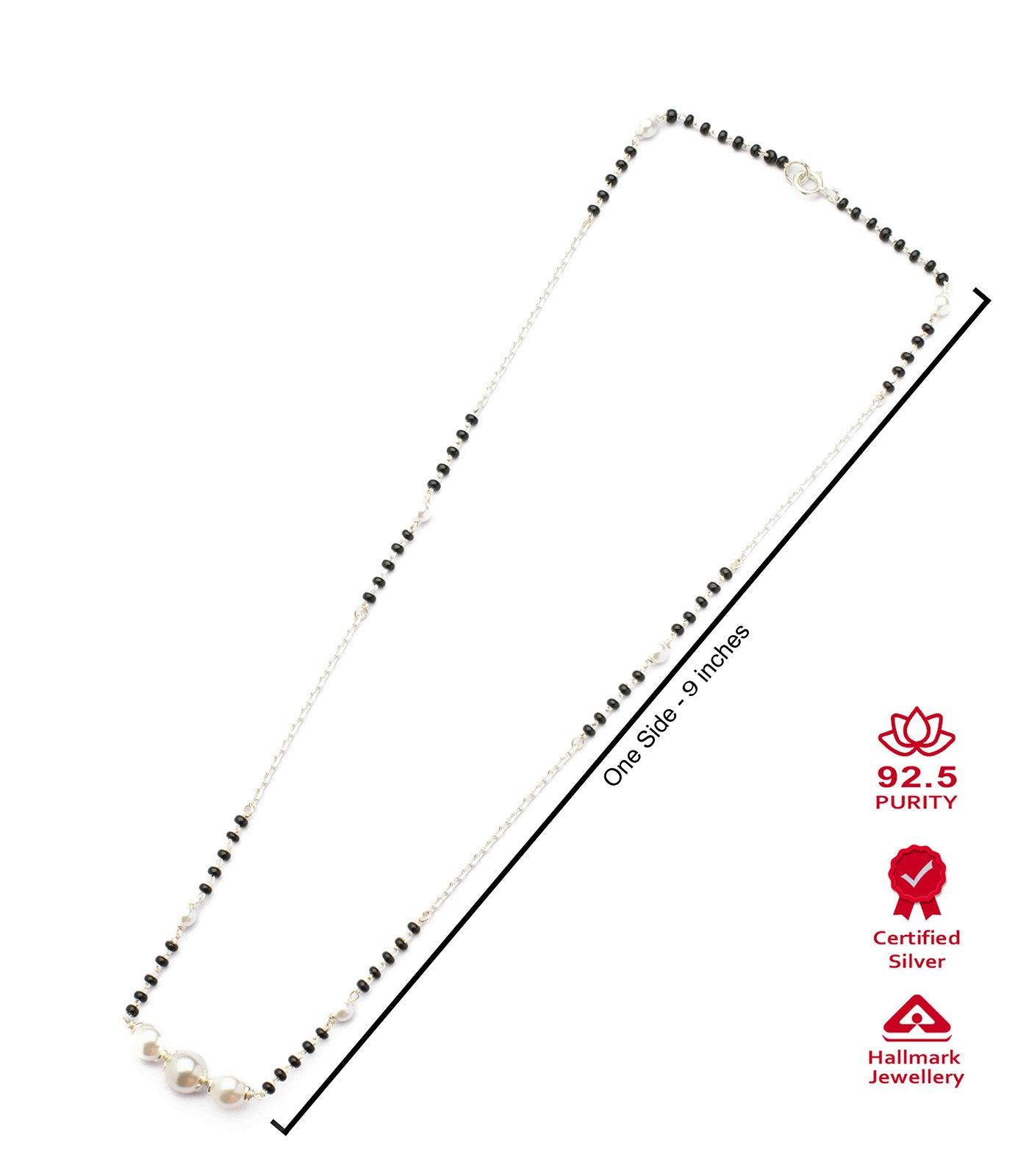 Silver Pearl Mangalsutra