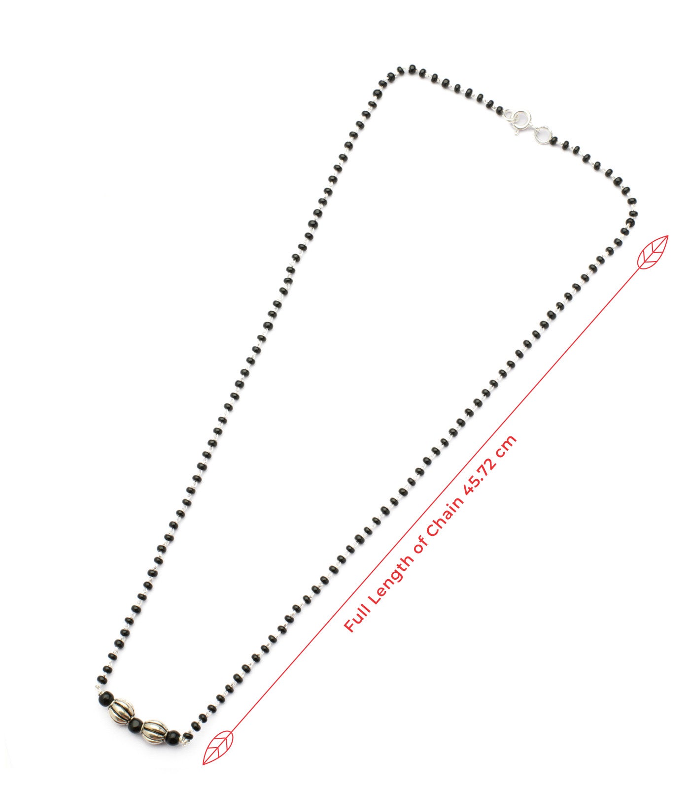 Dual Orb Mangalsutra (Silver)