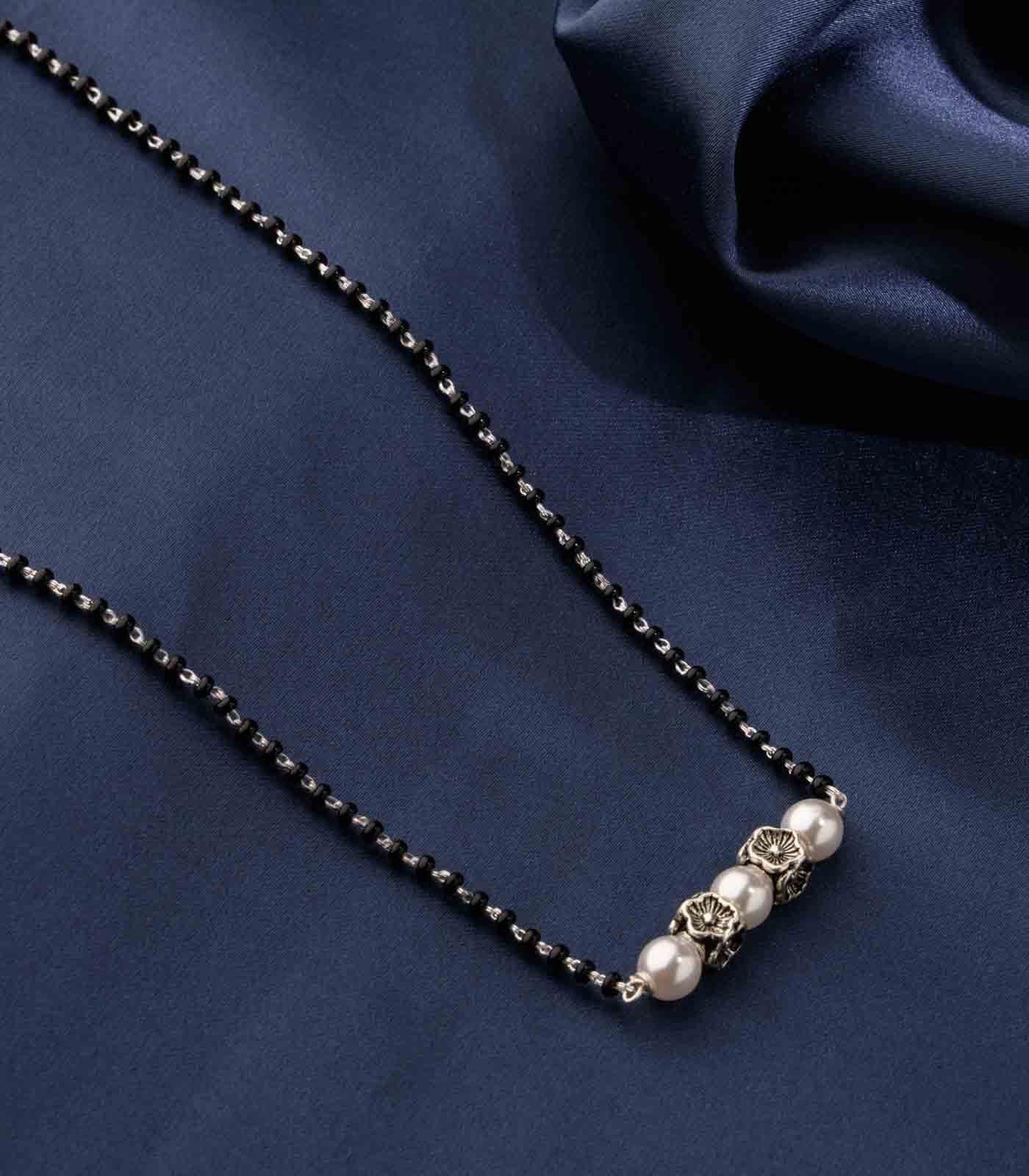 Silver Pearl Mangalsutra