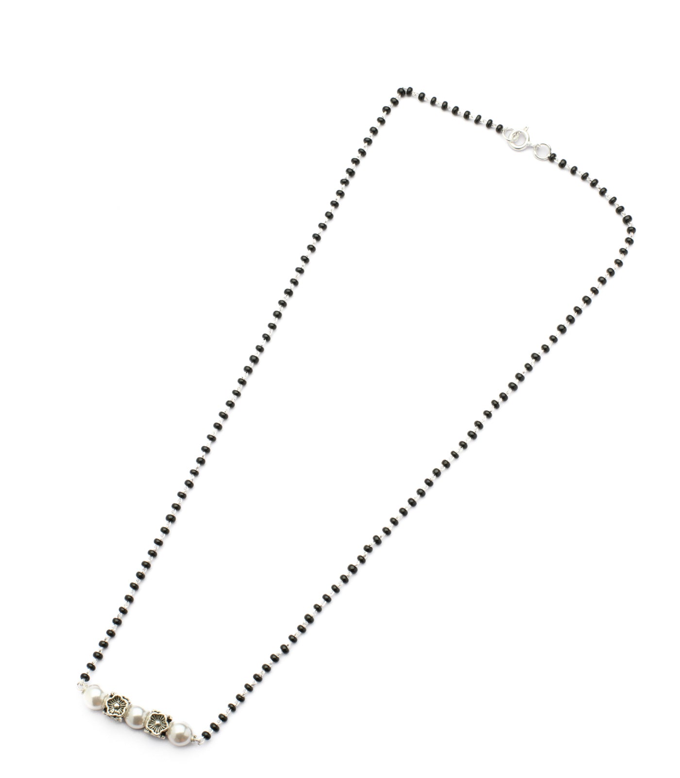 Silver Pearl Mangalsutra