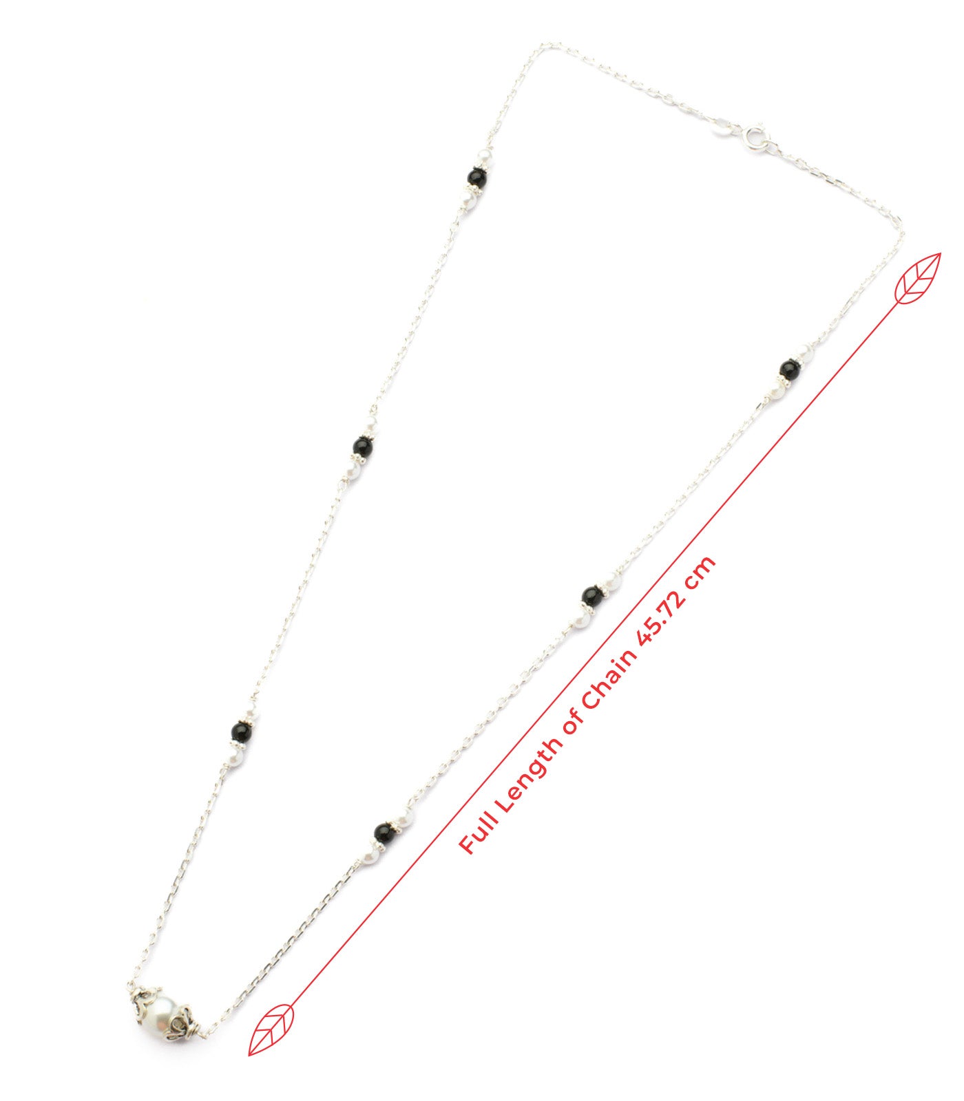 Single Chained Pearl Mangalsutra (Silver)