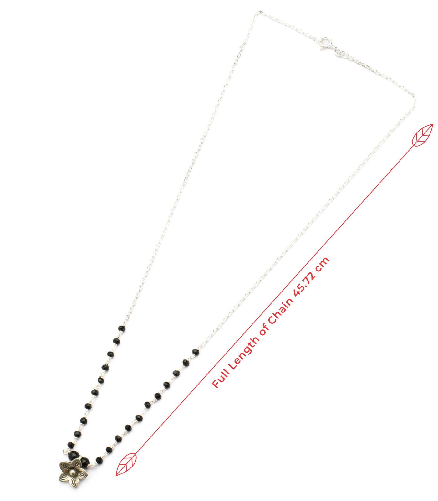 Silver Blooming Flower Mangalsutra