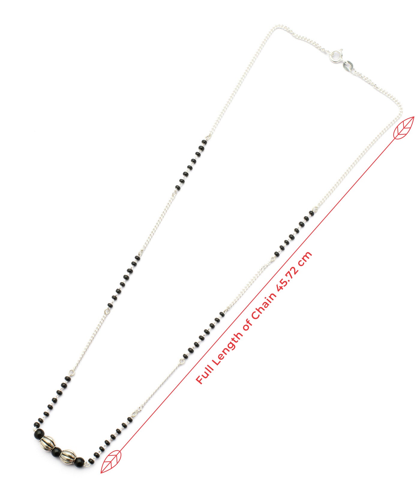 Dual Orb Mangalsutra (Silver)